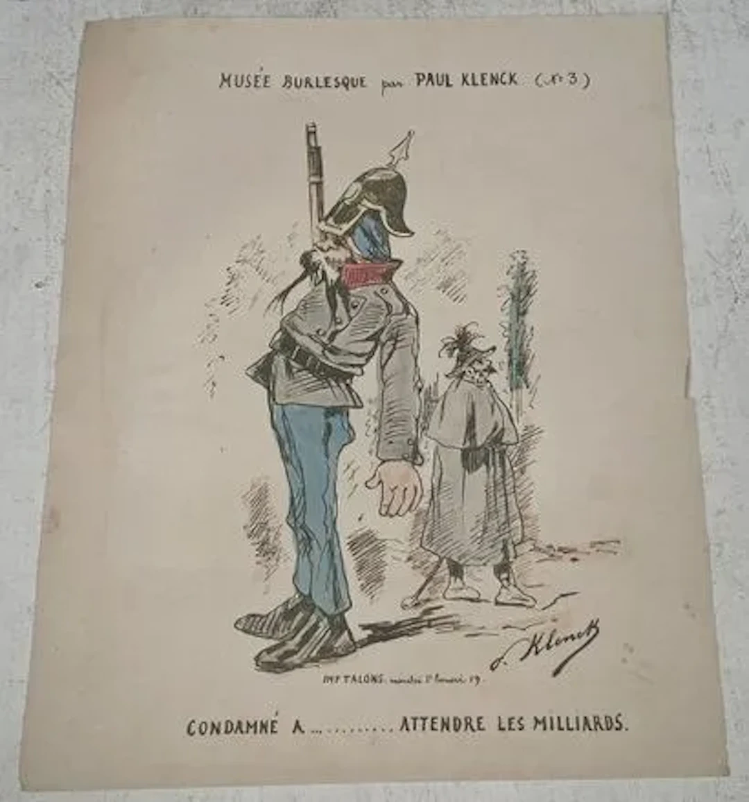KLENCK — BURLESQUE MUSEUM, “CONDEMNED TO… WAIT FOR THE BILLI - Lot 151