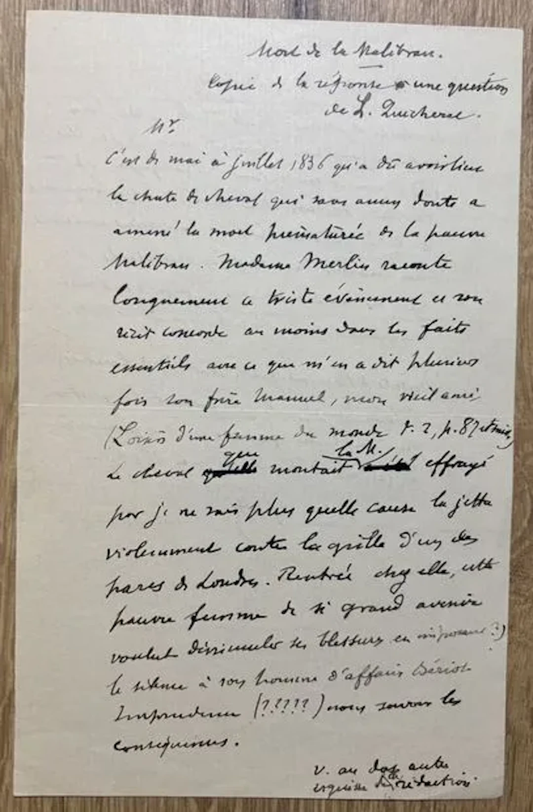 QUICHERAT (Louis). (1799-1884). Historien, archéologue et ér - Lot 273