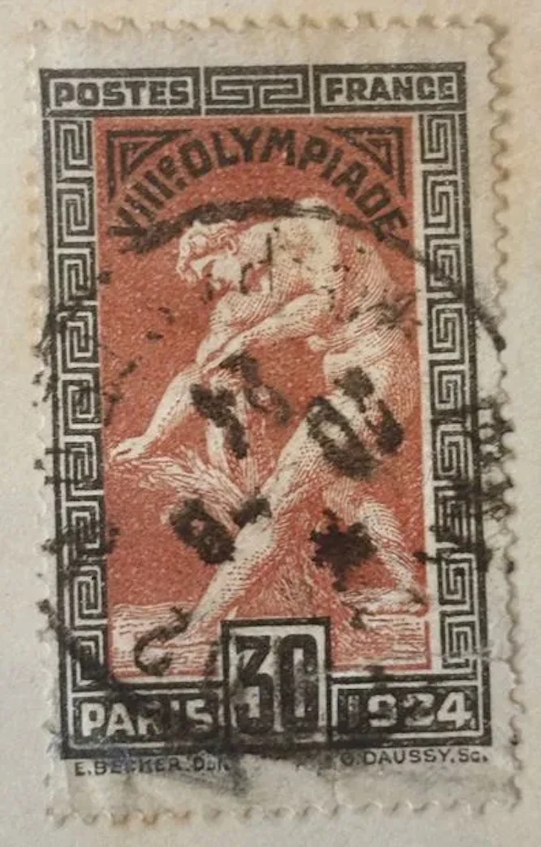 FRANCE — VIIIth Olympic Games, Paris 1924 — 30 c - Lot 234