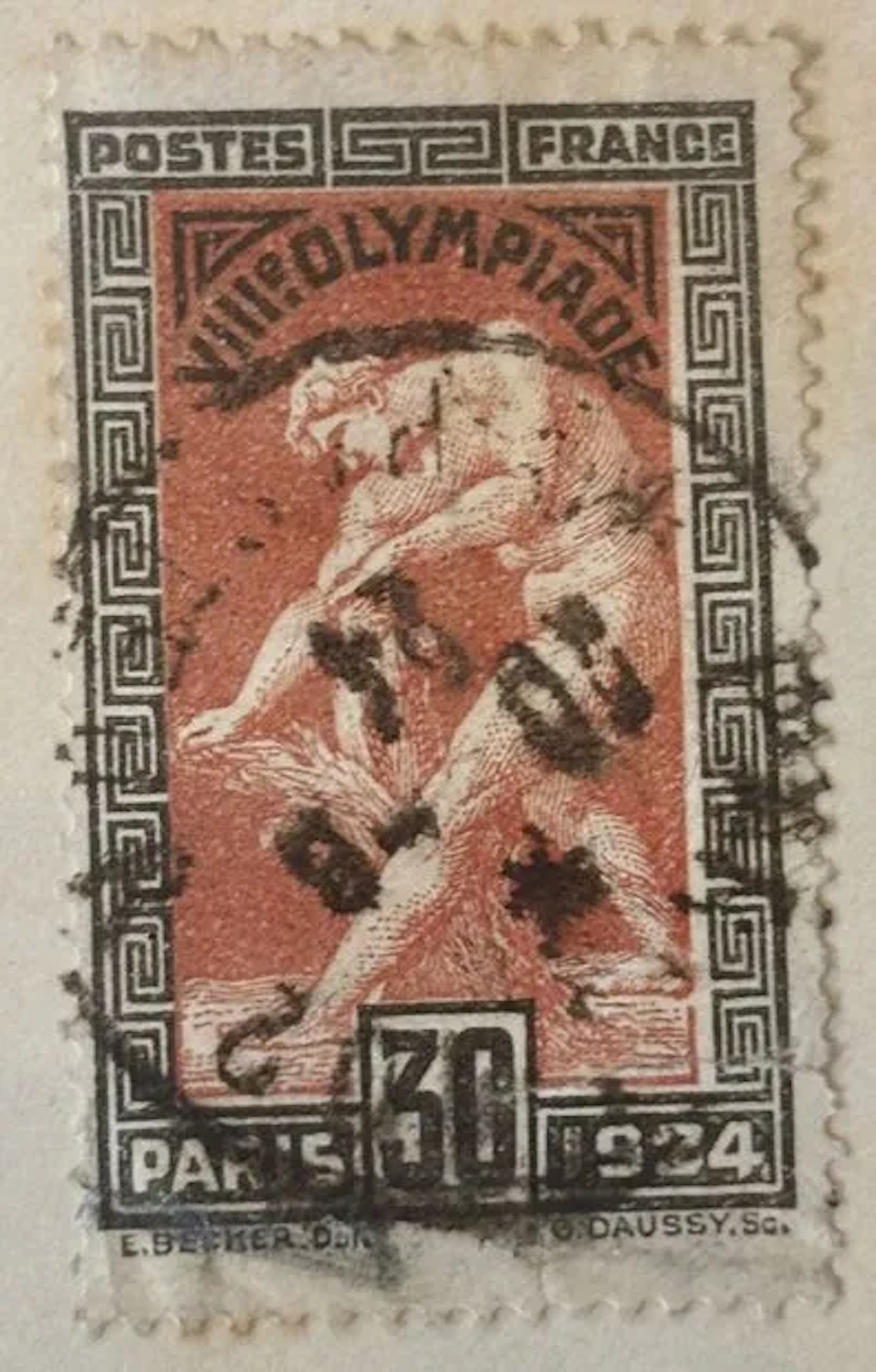 FRANCE — VIIIth Olympic Games, Paris 1924 — 30 c - Lot 234