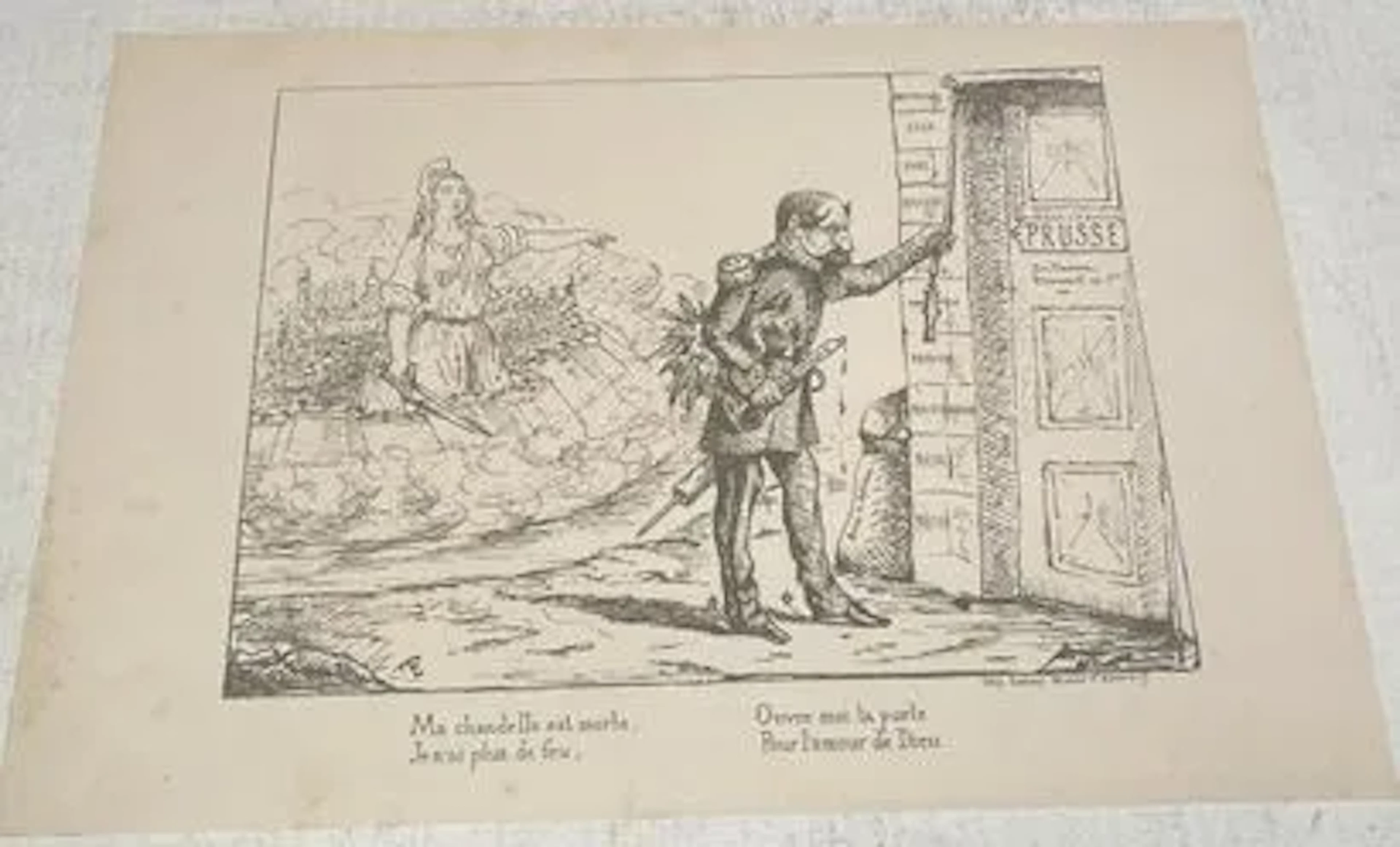 [Political caricature]. My candle has gone out; I have no li - Lot 23