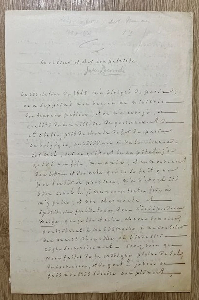 HÉDOUIN (Pierre) (1789-1868). Né à Boulogne-sur-Mer. Avocat, - Lot 214