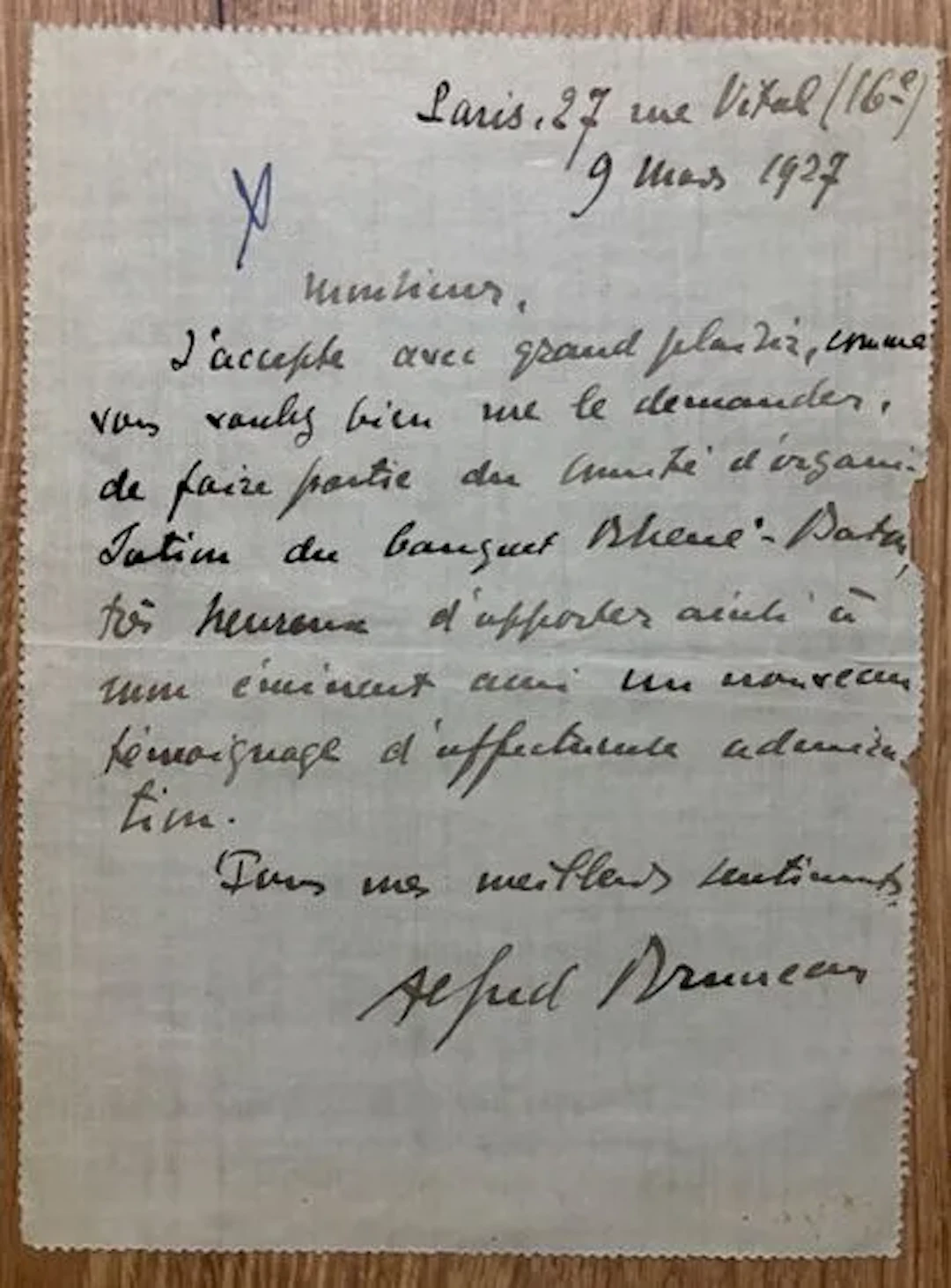 BRUNEAU (Alfred) (1857–1934). French composer and conductor. - Lot 23
