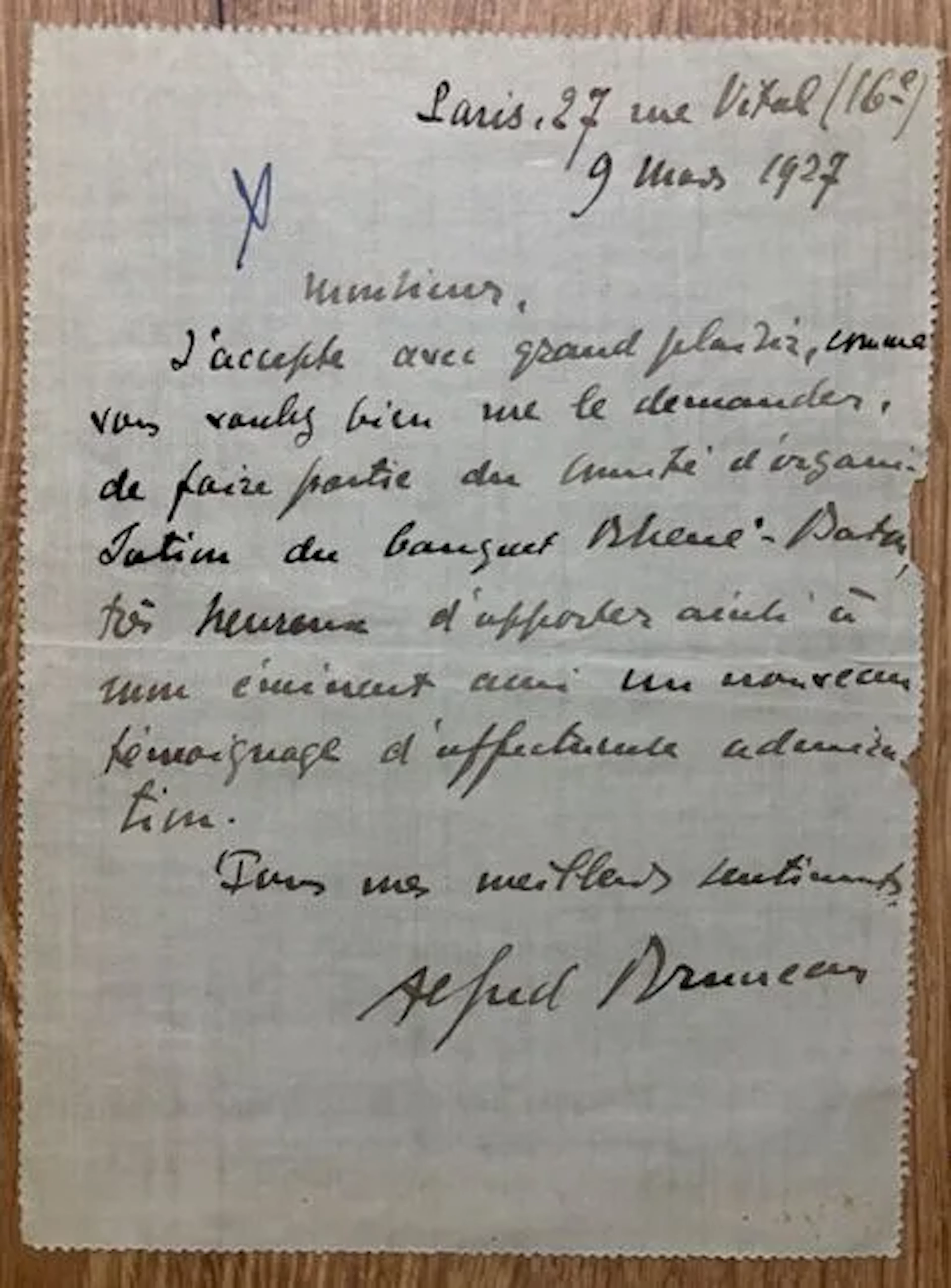 BRUNEAU (Alfred) (1857–1934). French composer and conductor. - Lot 23