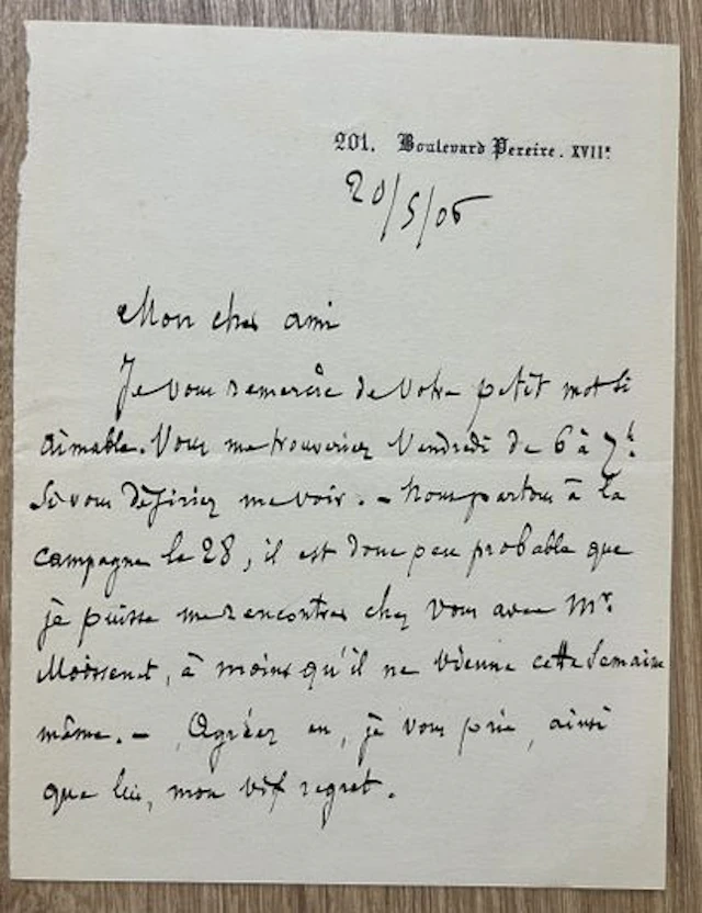 DUBOIS (Théodore) (1837-1924), compositeur, organiste et péd - Lot 137