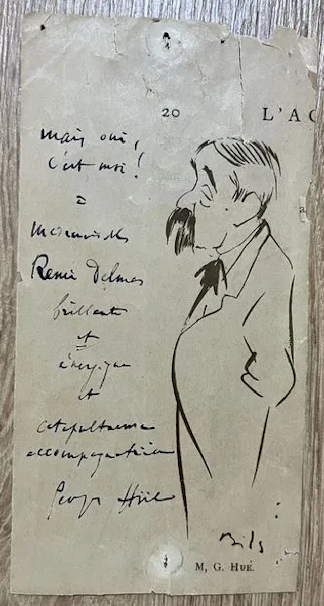 HÜE (Georges) (1858–1948). French composer. Winner of the Pr - Lot 226