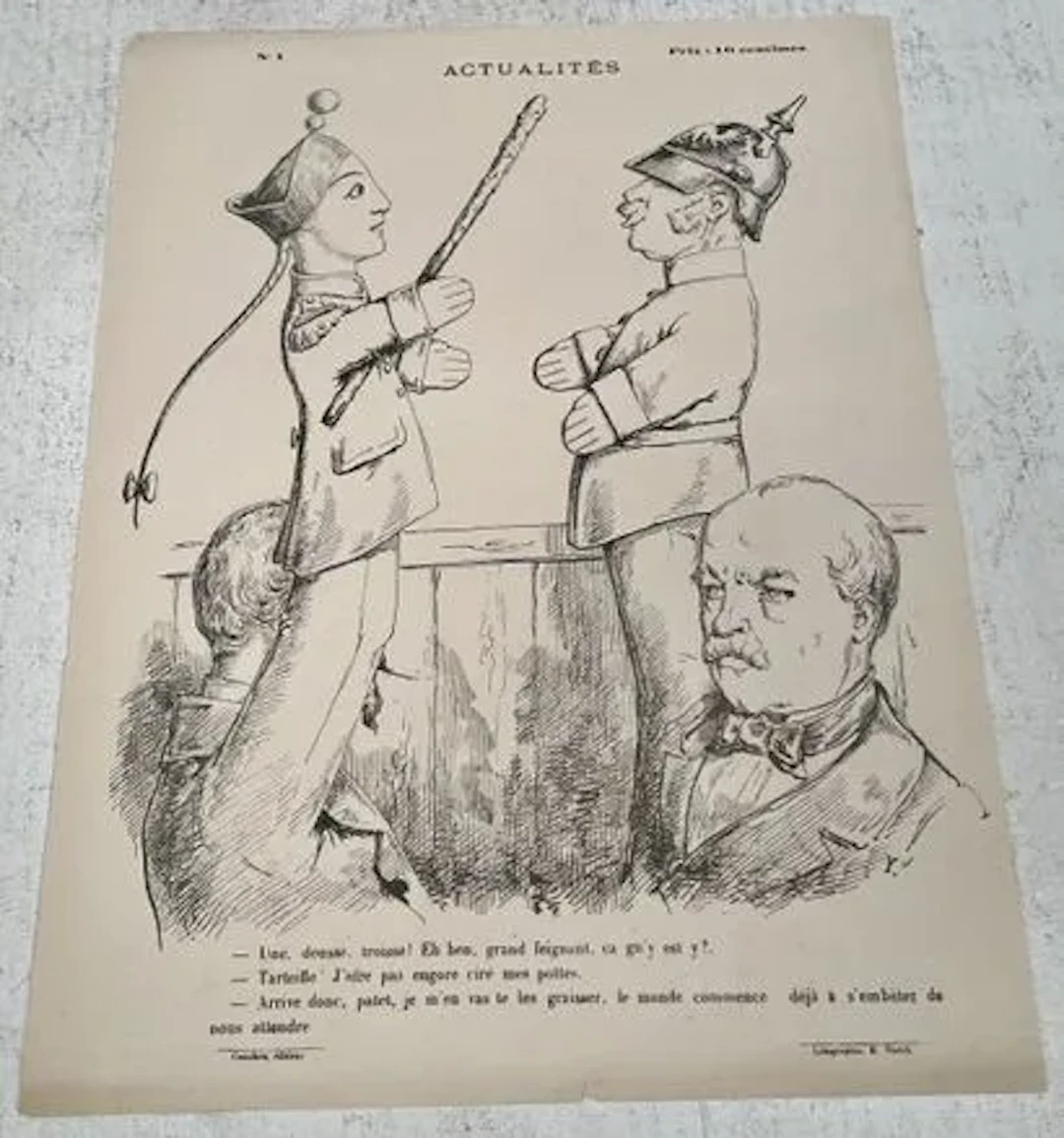 ACTUALITÉS, No. 1 — SECOND COLORED COPY - Lot 35