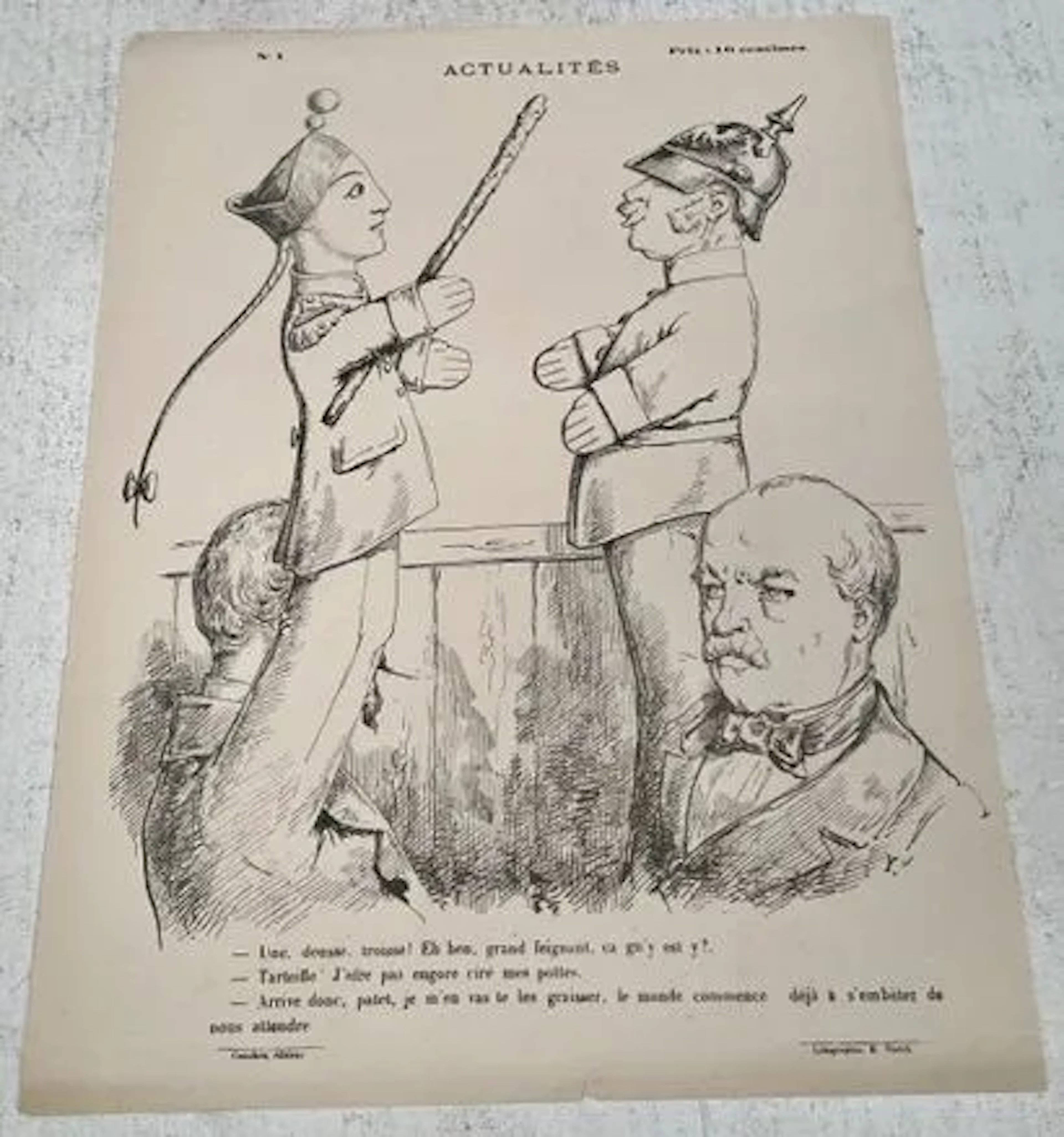 ACTUALITÉS, No. 1 — SECOND COLORED COPY - Lot 35