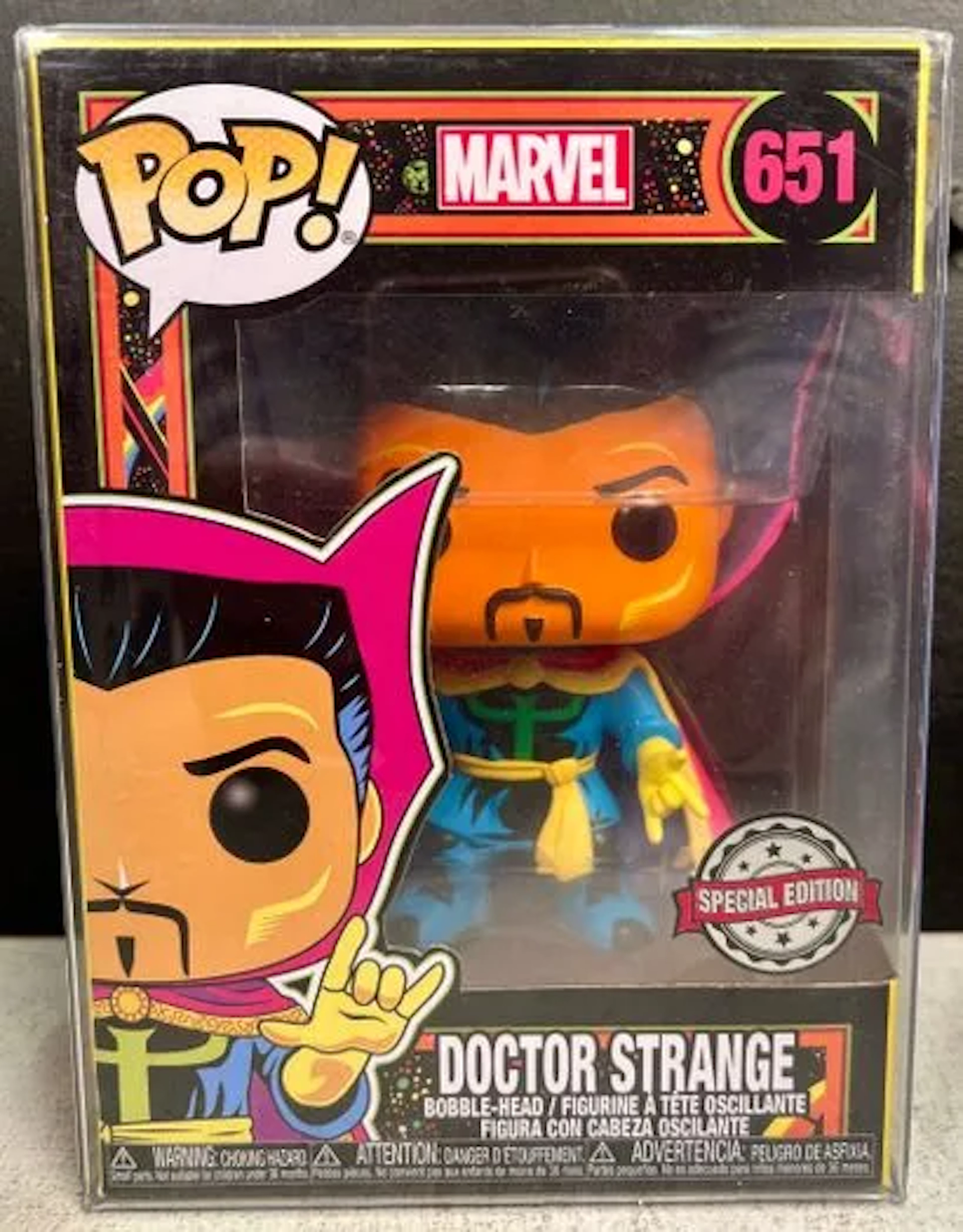 FUNKO POP! MARVEL No. 651 - DOCTOR STRANGE (BLACK LIGHT) - Lot 176