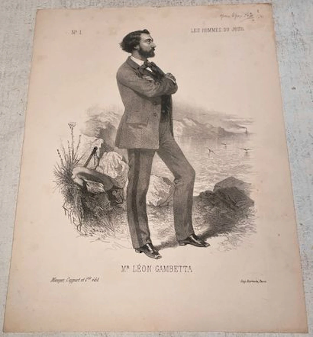 LÉON GAMBETTA — Les Hommes du Jour - Lot 218