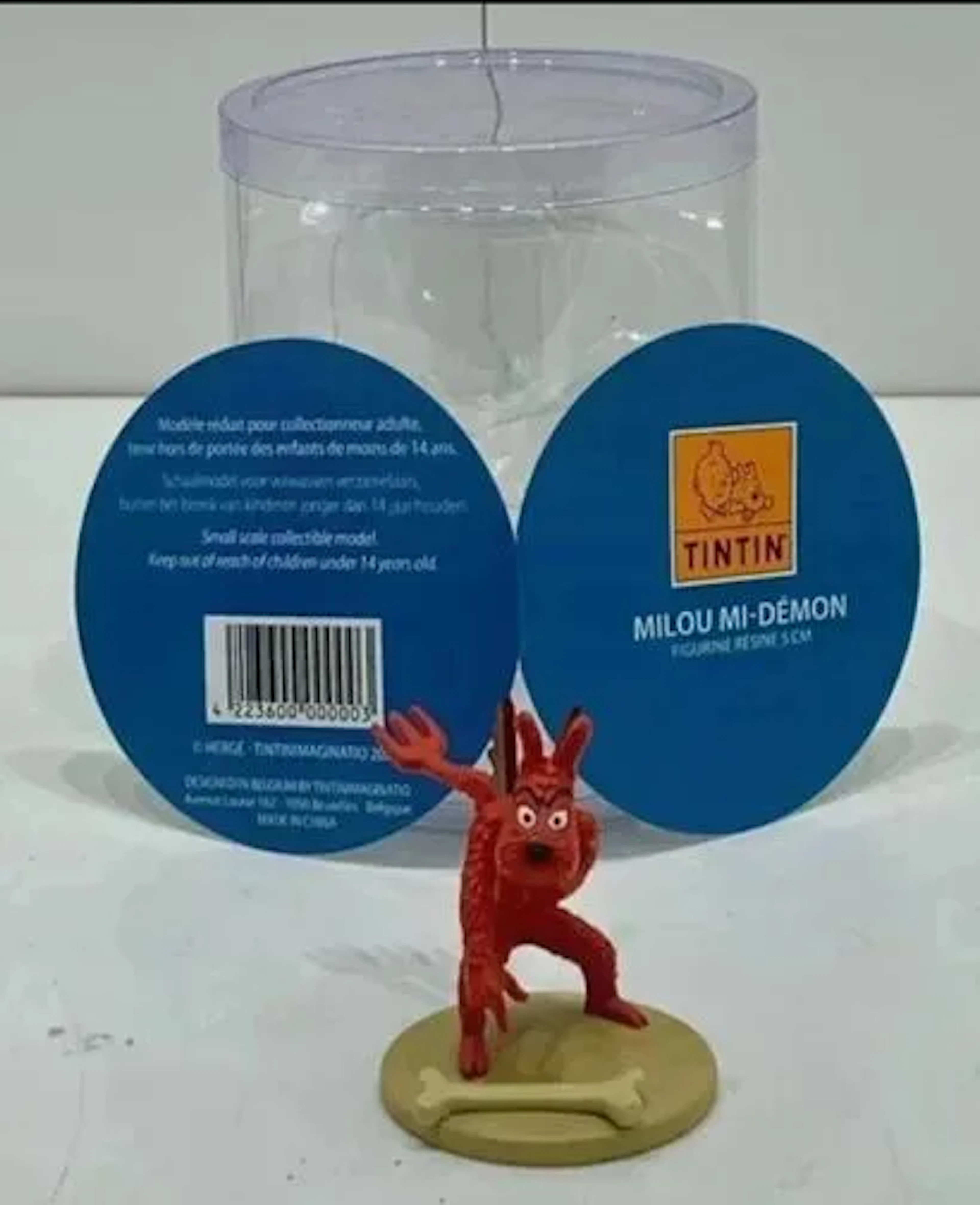 Figurine Milou Mi-Démon Tintin au Tibet 7 cm - Lot 229