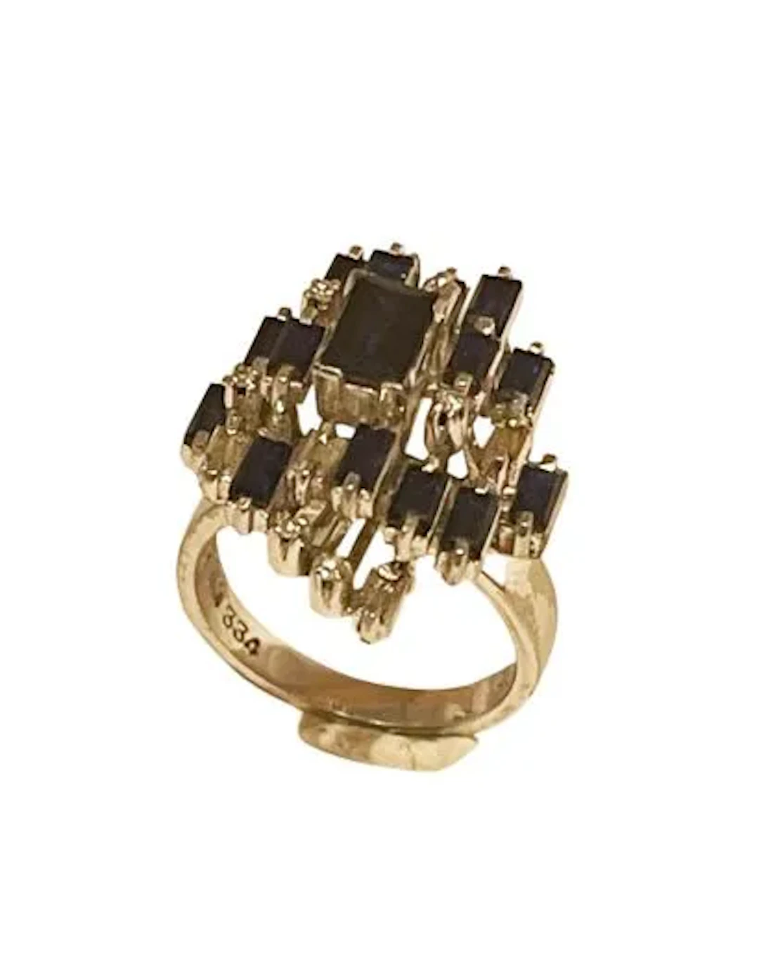 BAGUE OR ET SAPHIRS - Lot 17