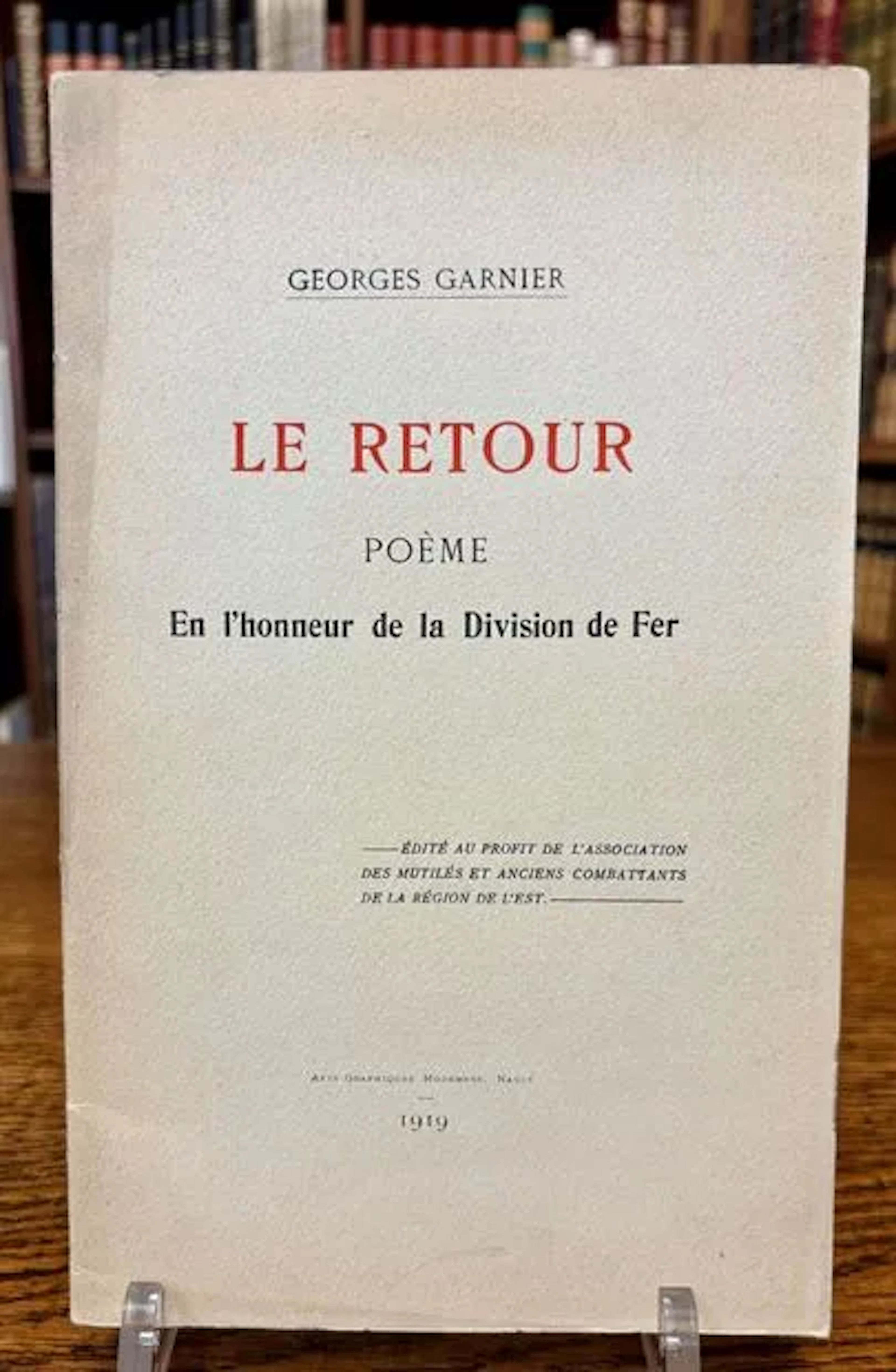GARNIER (Georges) — Le Retour. Poème en l'honneur de la Divi - Lot 109