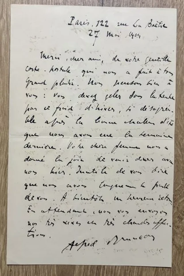 BRUNEAU (Alfred) (1857–1934). French composer and conductor. - Lot 24