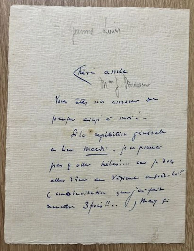 GANNE (Louis) (1862–1923), French composer and conductor, be - Lot 171