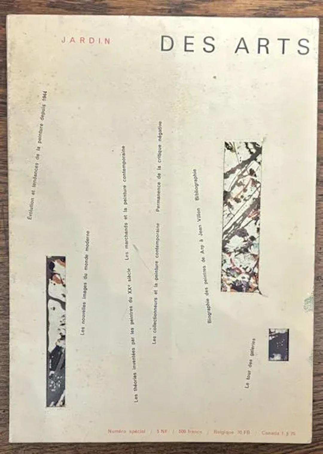 LE JARDIN DES ARTS — Numéro spécial : Introduction à la pein - Lot 201