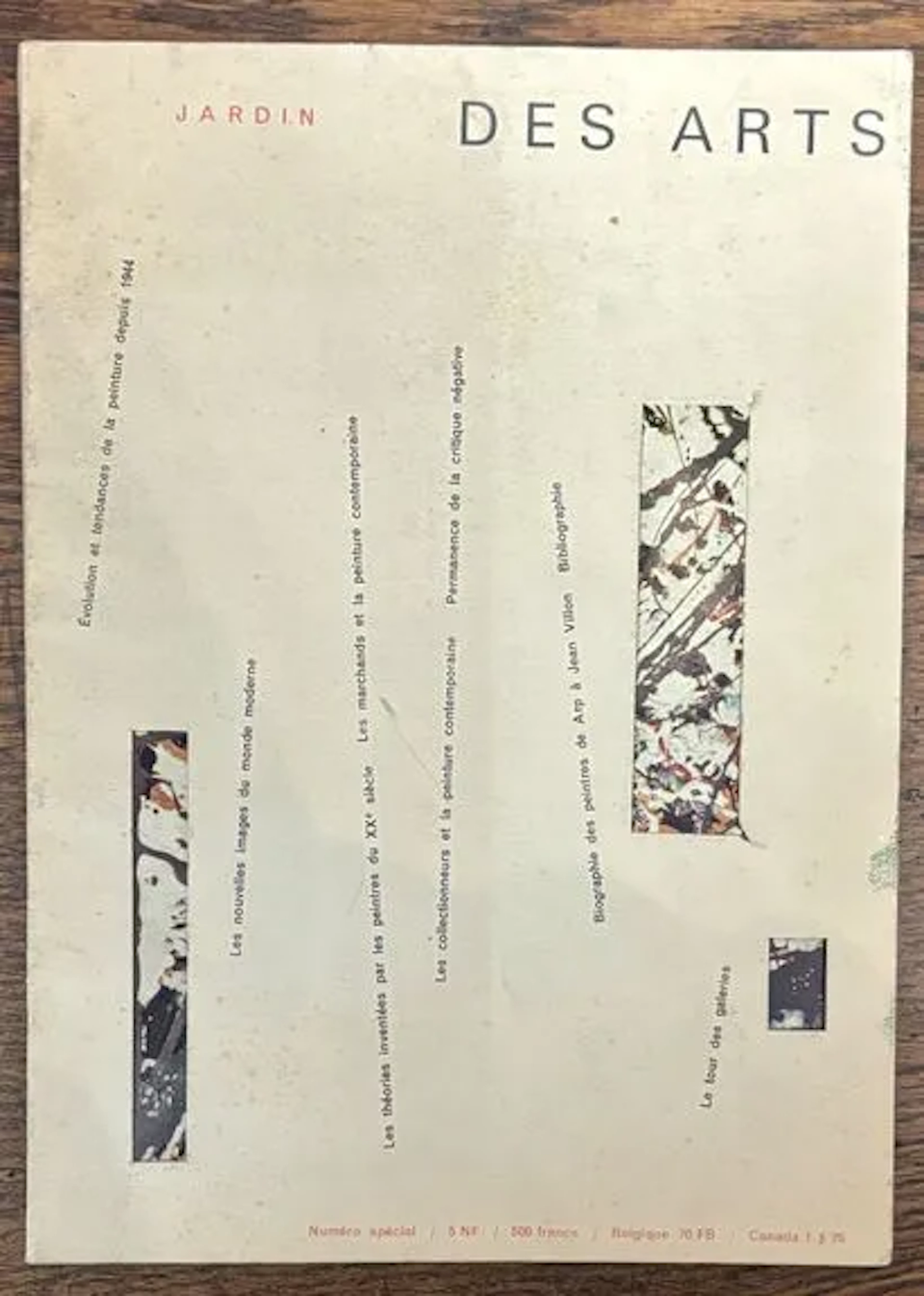 LE JARDIN DES ARTS — Numéro spécial : Introduction à la pein - Lot 201