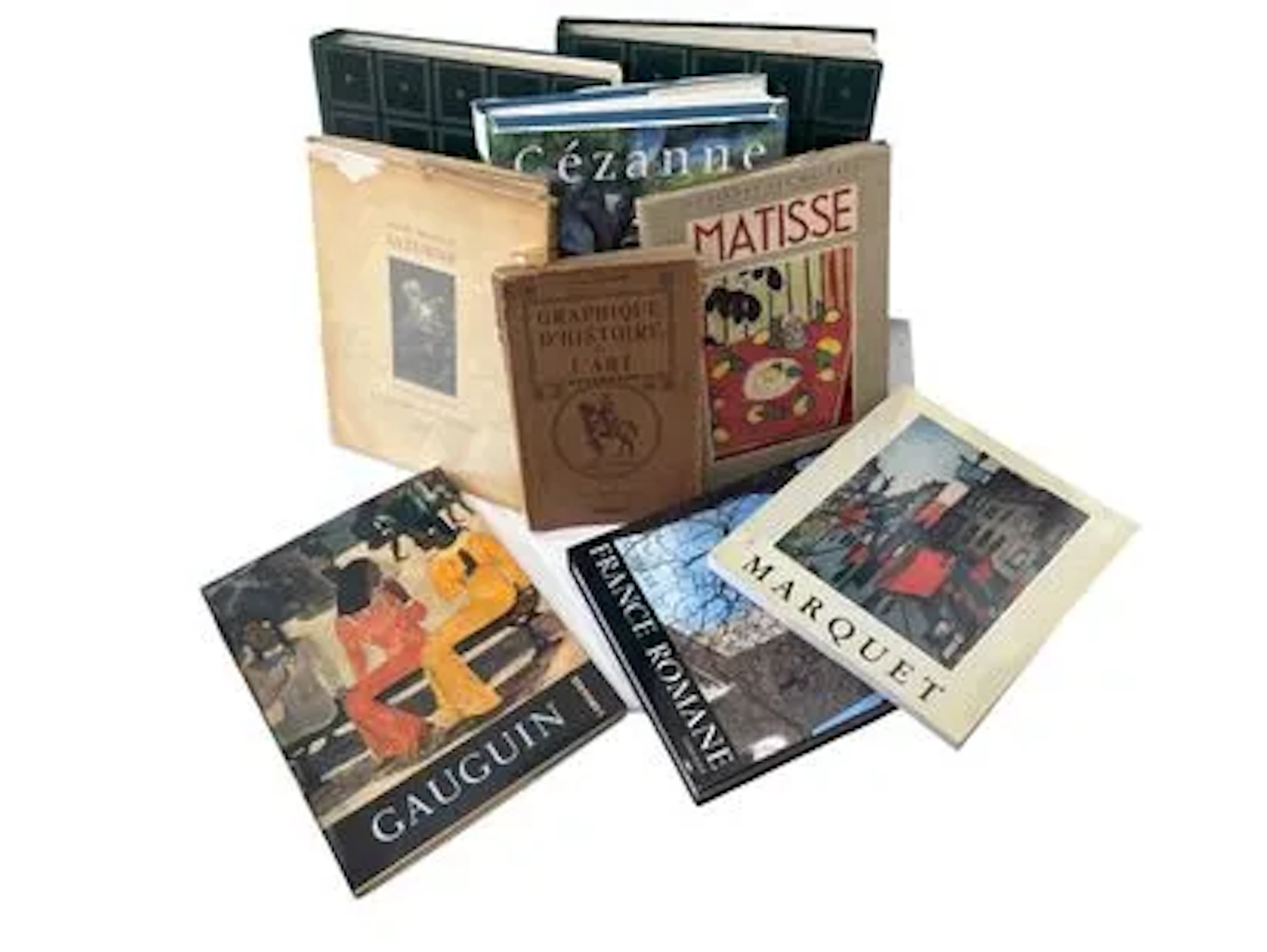LOT OF ART BOOKS Cezane Matisse Goya d'Andre Malraux Marquet - Lot 179