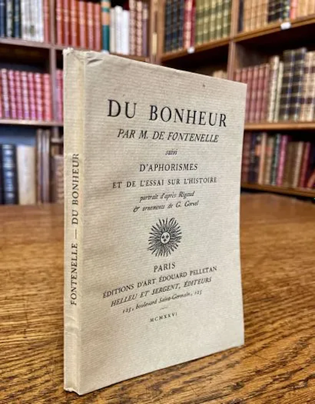 FONTENELLE (Bernard Le Bovier de). *On Happiness*, followed - Lot 99