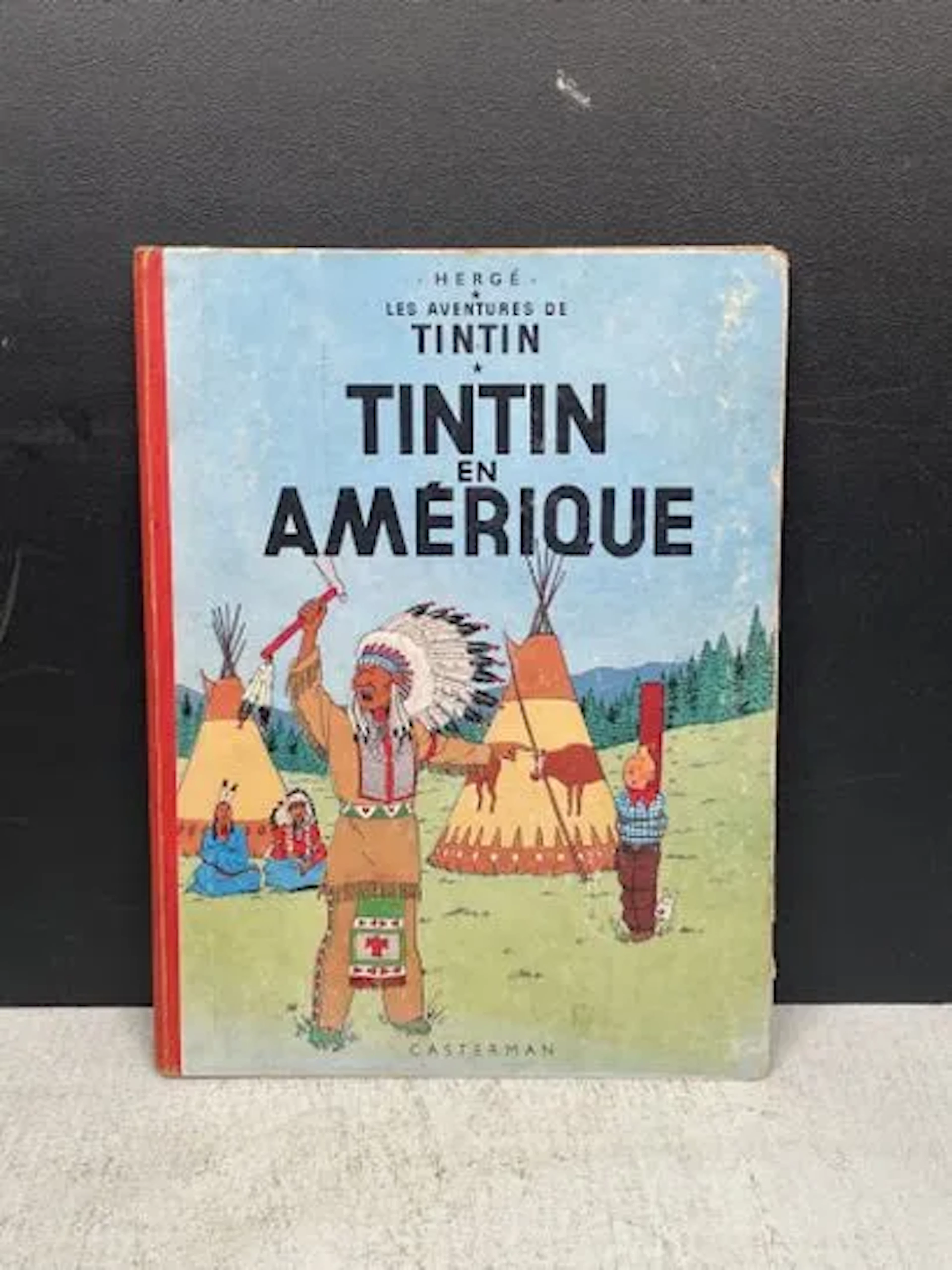 HERGÉ - Tintin in America (Casterman, print run B34 - 1963) - Lot 218