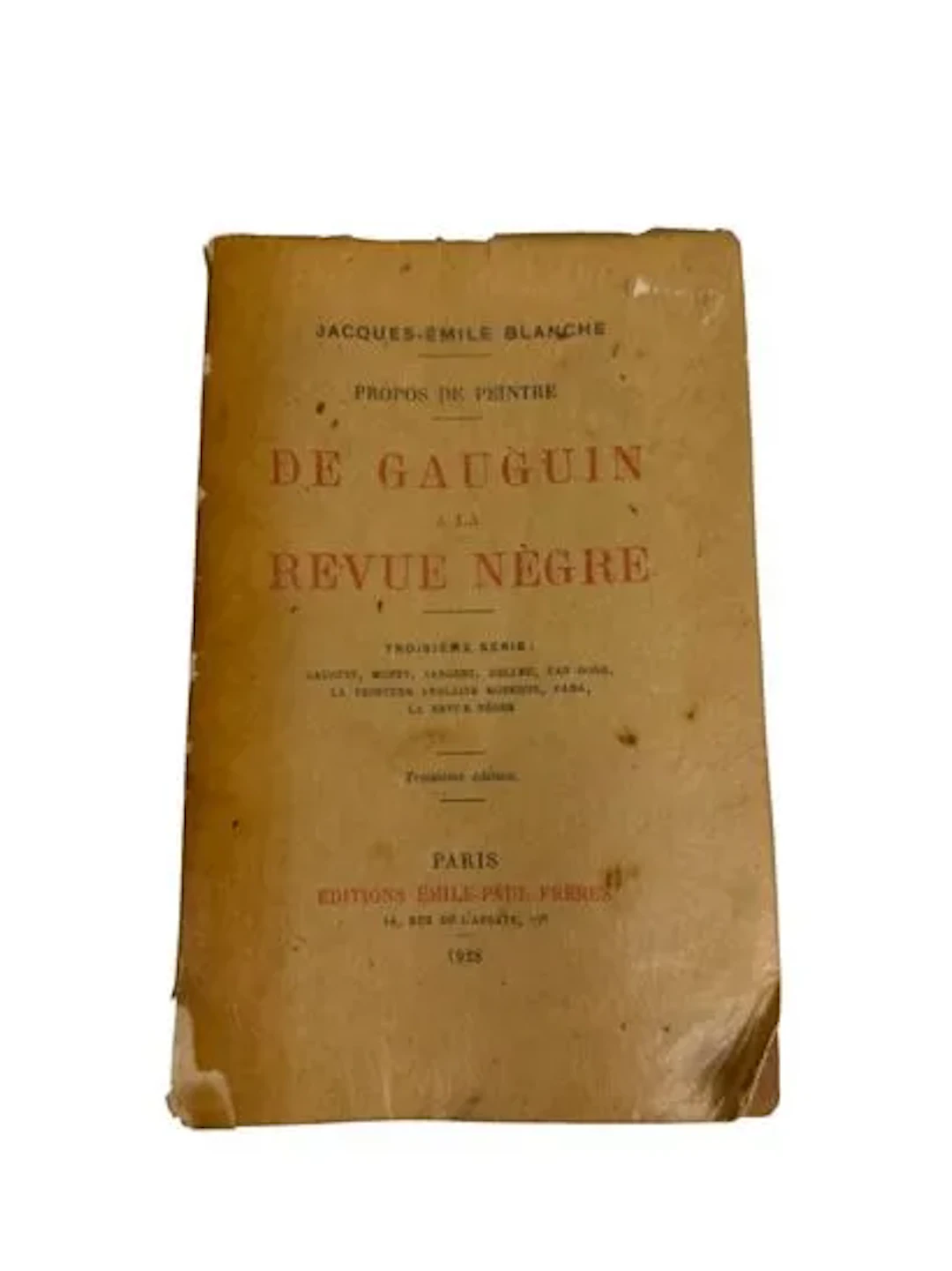 DE GAUGUIN A LA REVUE NEGRE - Lot 276