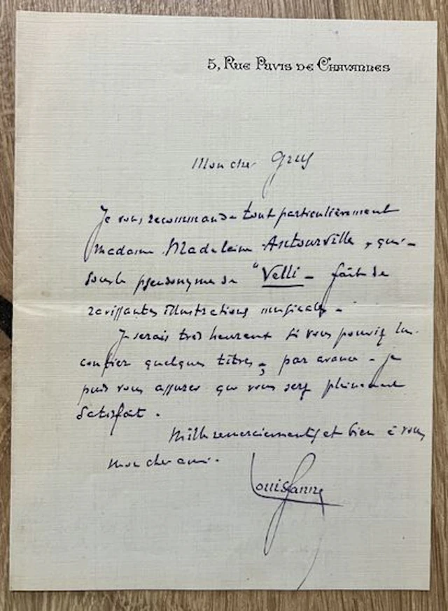 GANNE (Louis) (1862–1923), French composer and conductor, be - Lot 174
