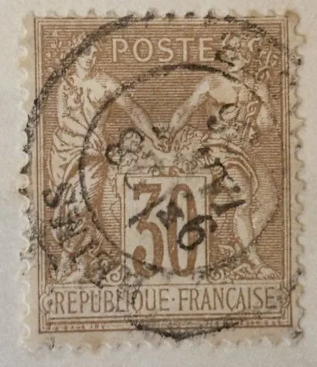 FRANCE — TYPE SAGE — 30 CENTIMES BRUN - Lot 222