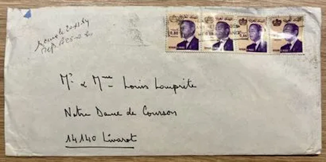 MOROCCO - Letter to Livarot, Hassan II postage - Lot 64