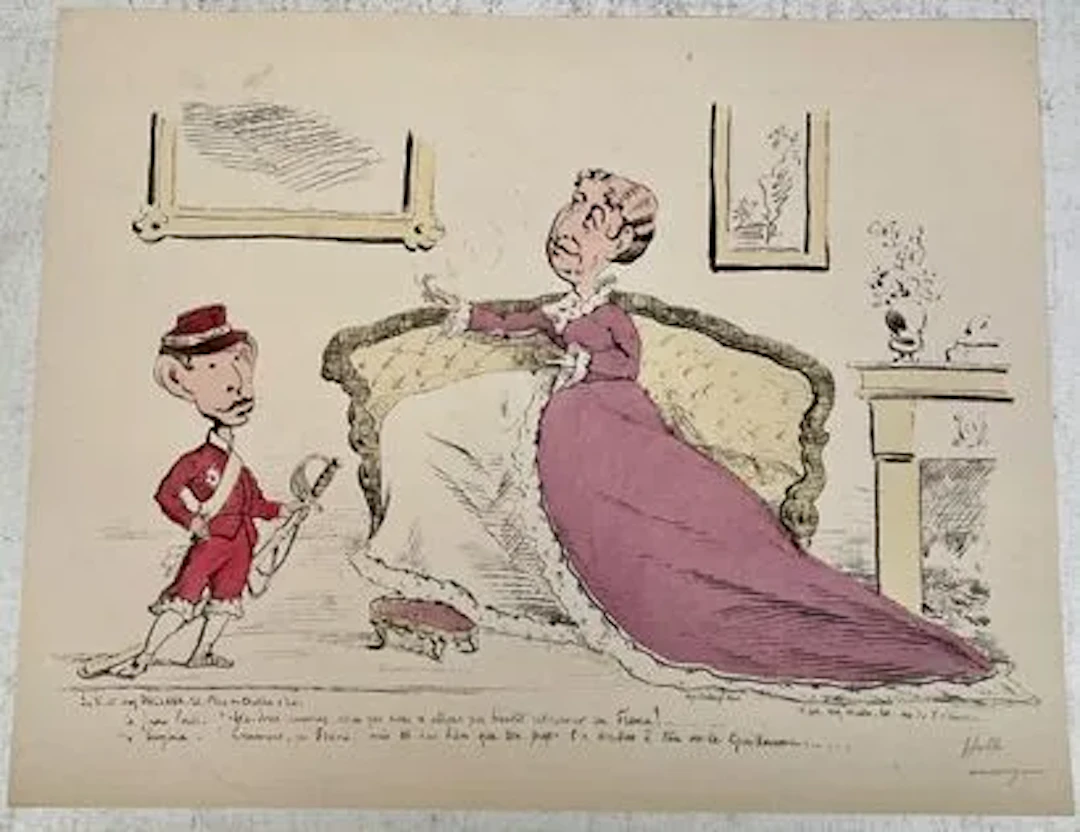 “LE PAPA FRITZ” / SCENE WITH EMPRESS AUGUSTA - Lot 11