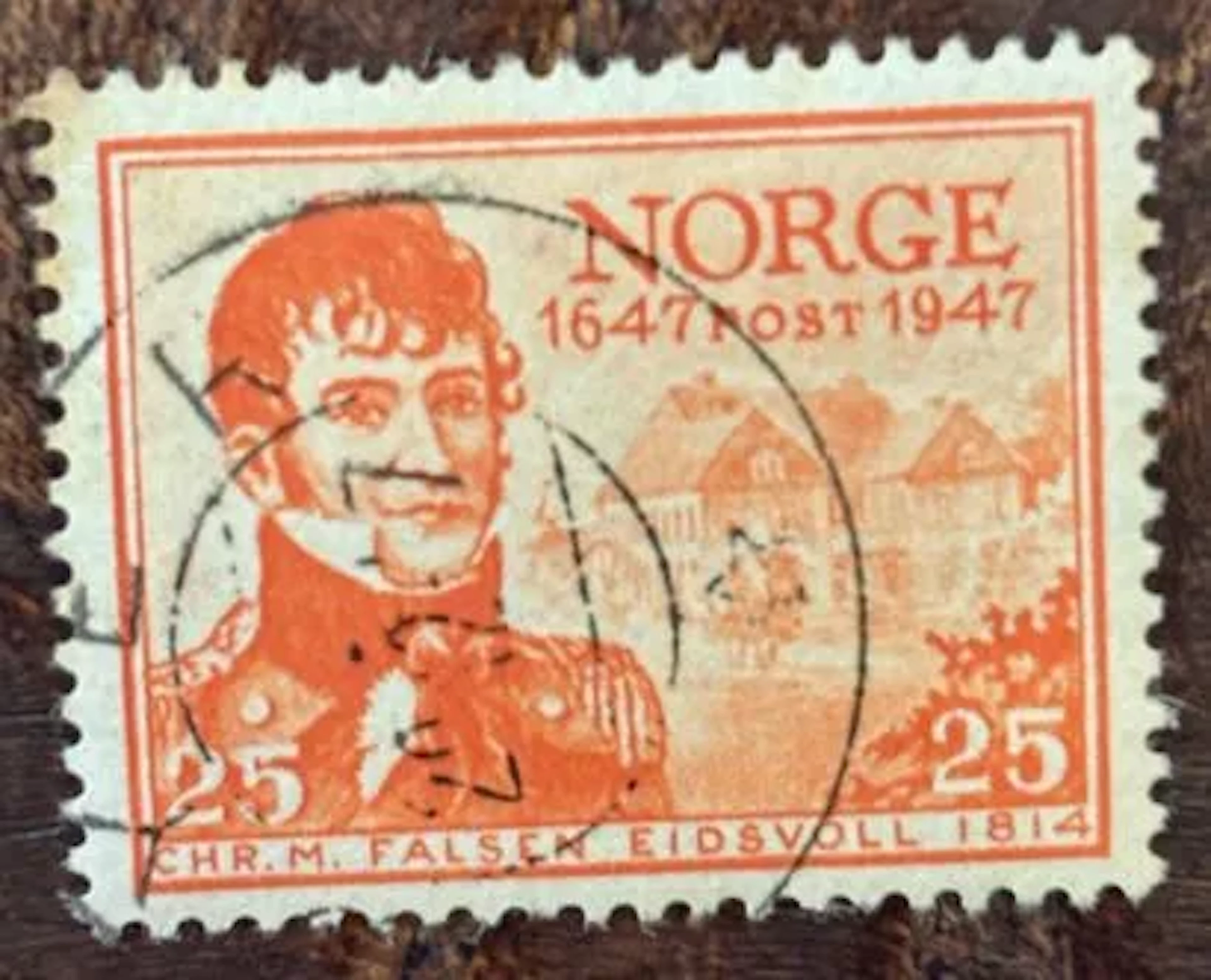 NORVÈGE — Christian Magnus Falsen, 1947 — 25 øre - Lot 228