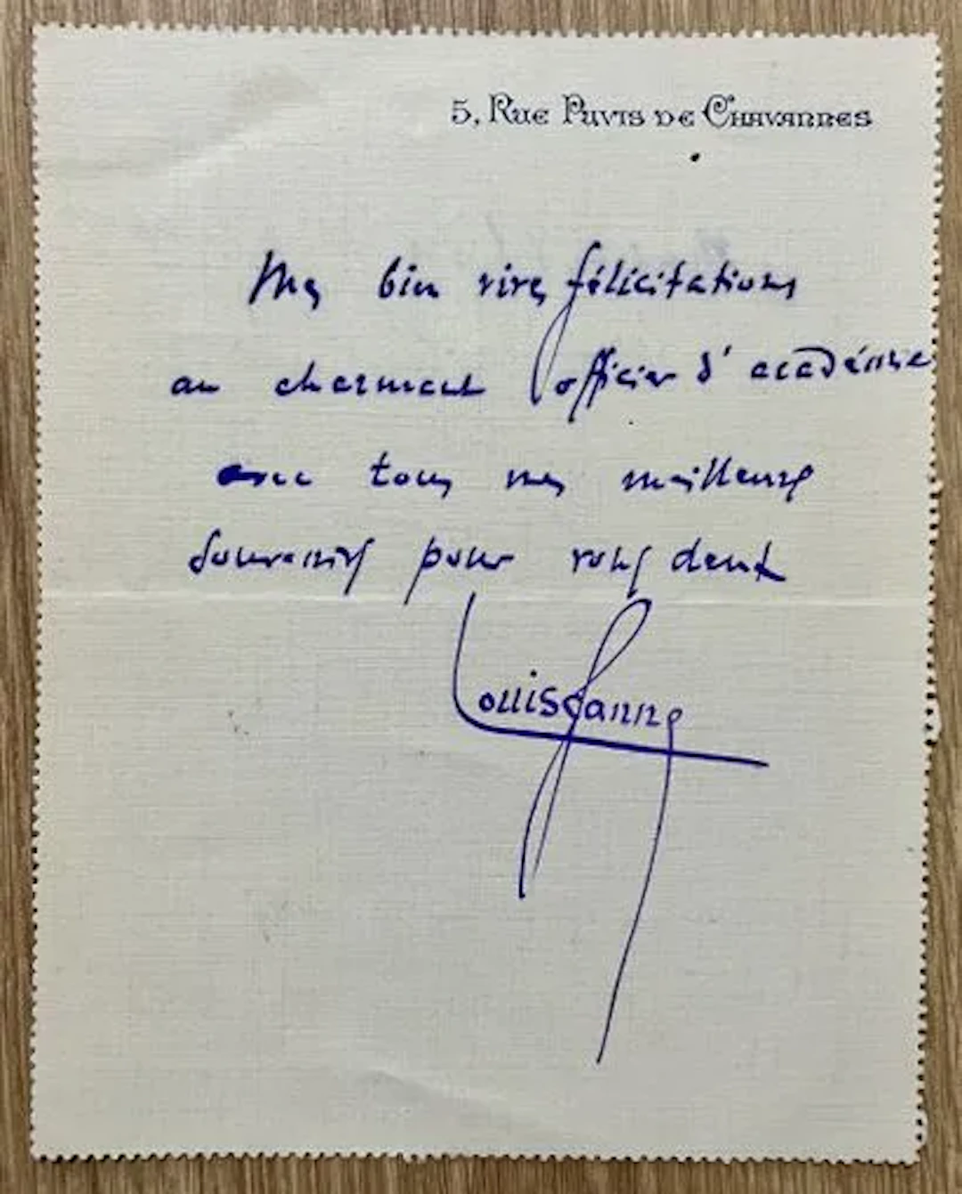 GANNE (Louis) (1862–1923), French composer and conductor, be - Lot 170