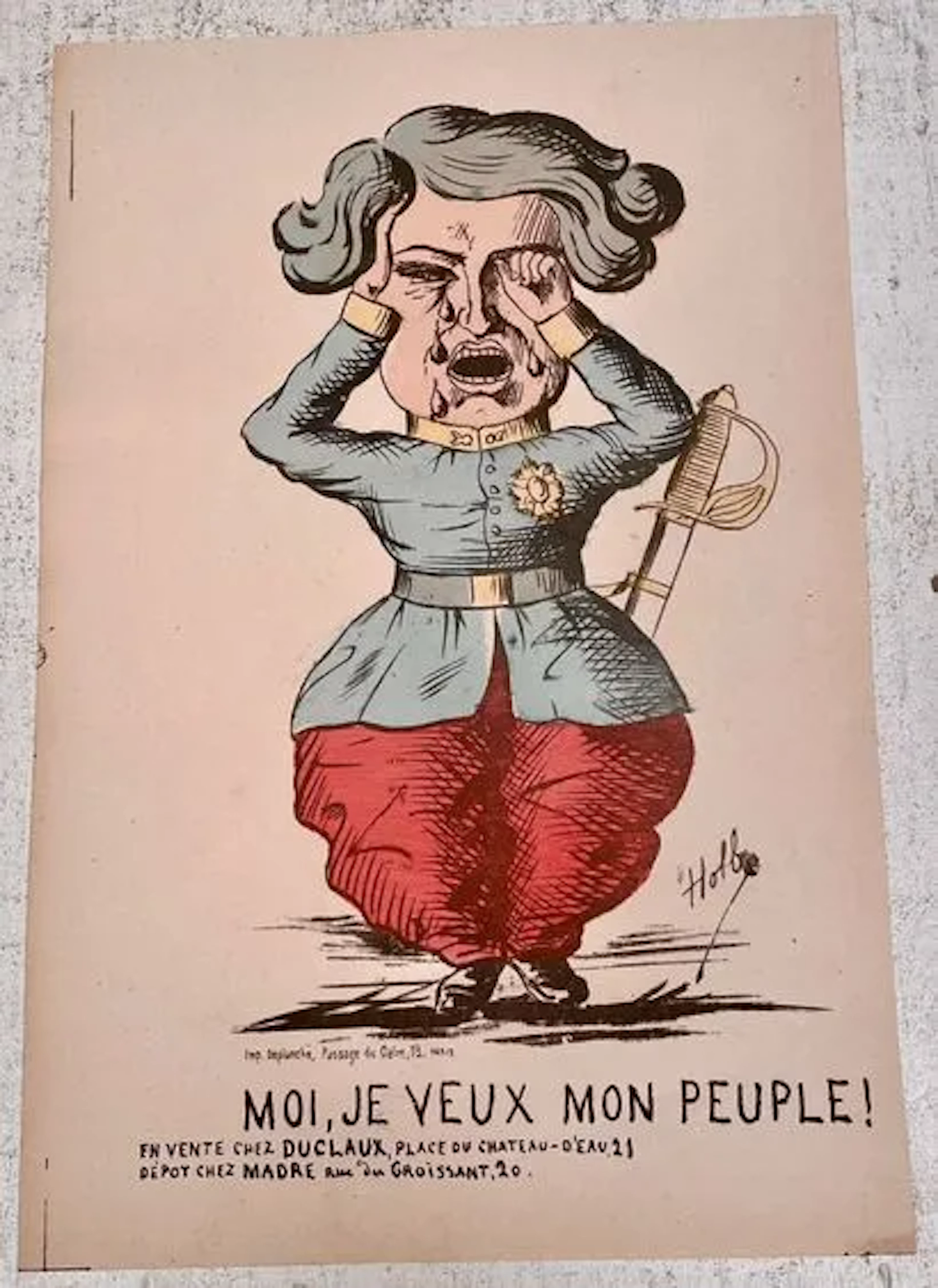 HADOL — « MOI, JE VEUX MON PEUPLE ! » - Lot 130