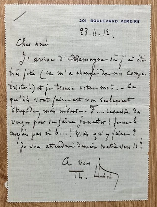 DUBOIS (Théodore) (1837-1924), compositeur, organiste et péd - Lot 131