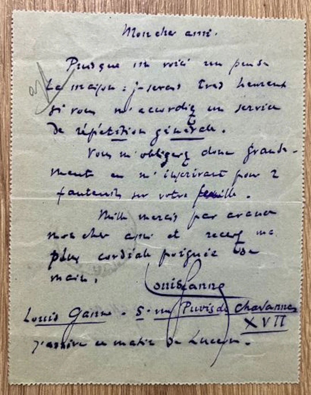 GANNE (Louis) (1862–1923), French composer and conductor, be - Lot 172