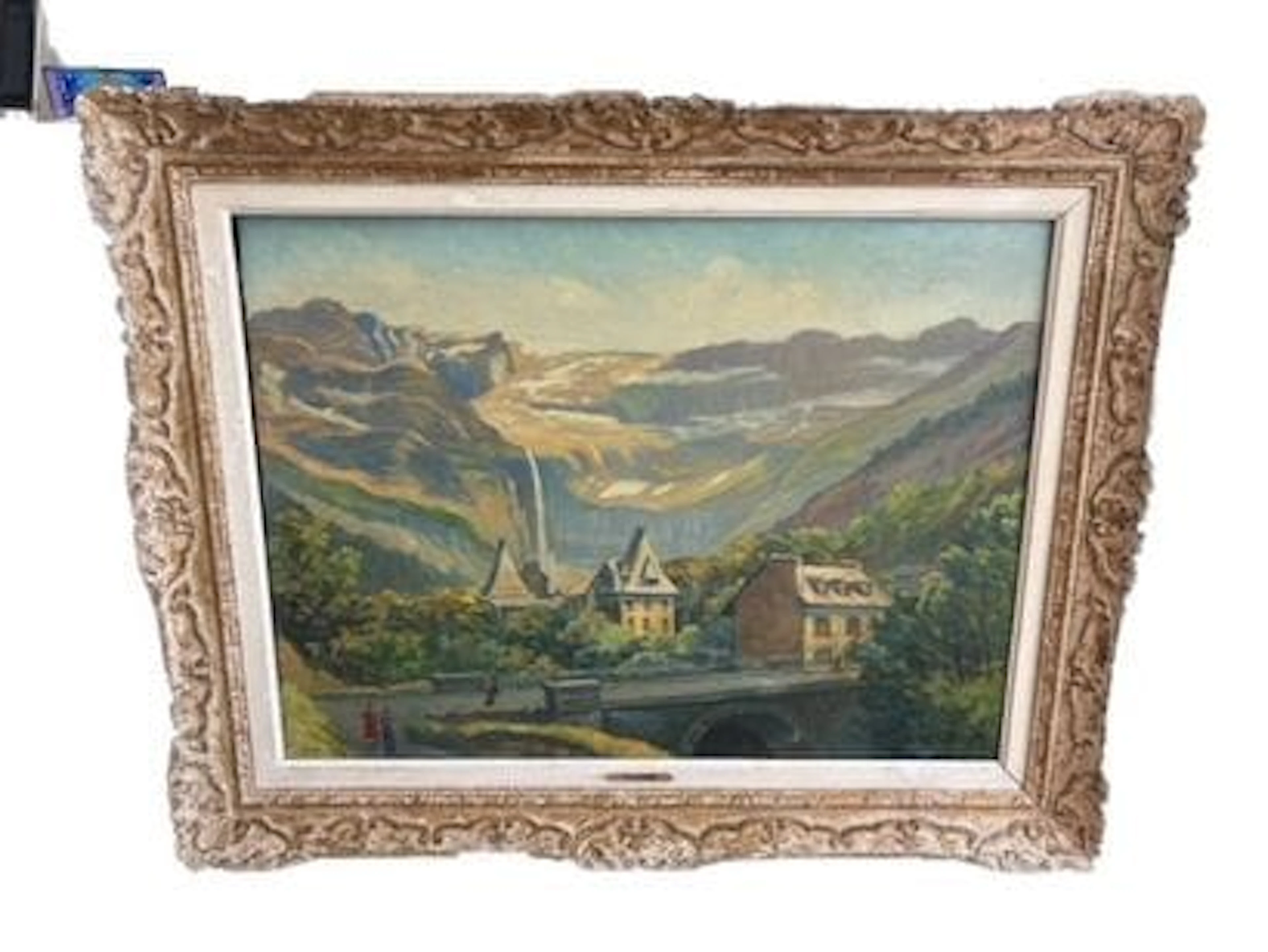 BOUILLET (XX CENTURY) "Vue sur le cirque de Gavarnie", Oil o - Lot 363