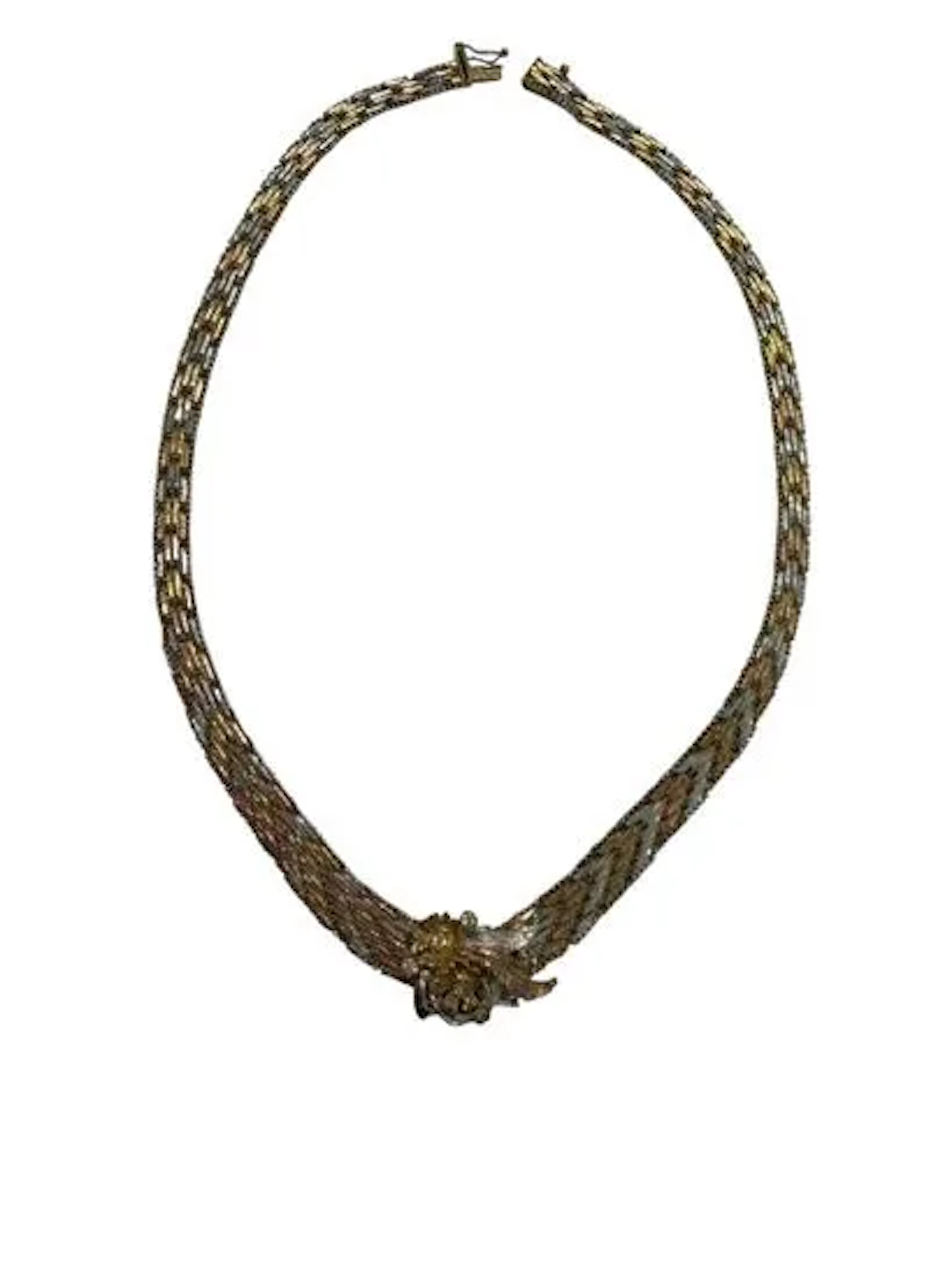 SILVER AND VERMEIL NECKLACE - Lot 106