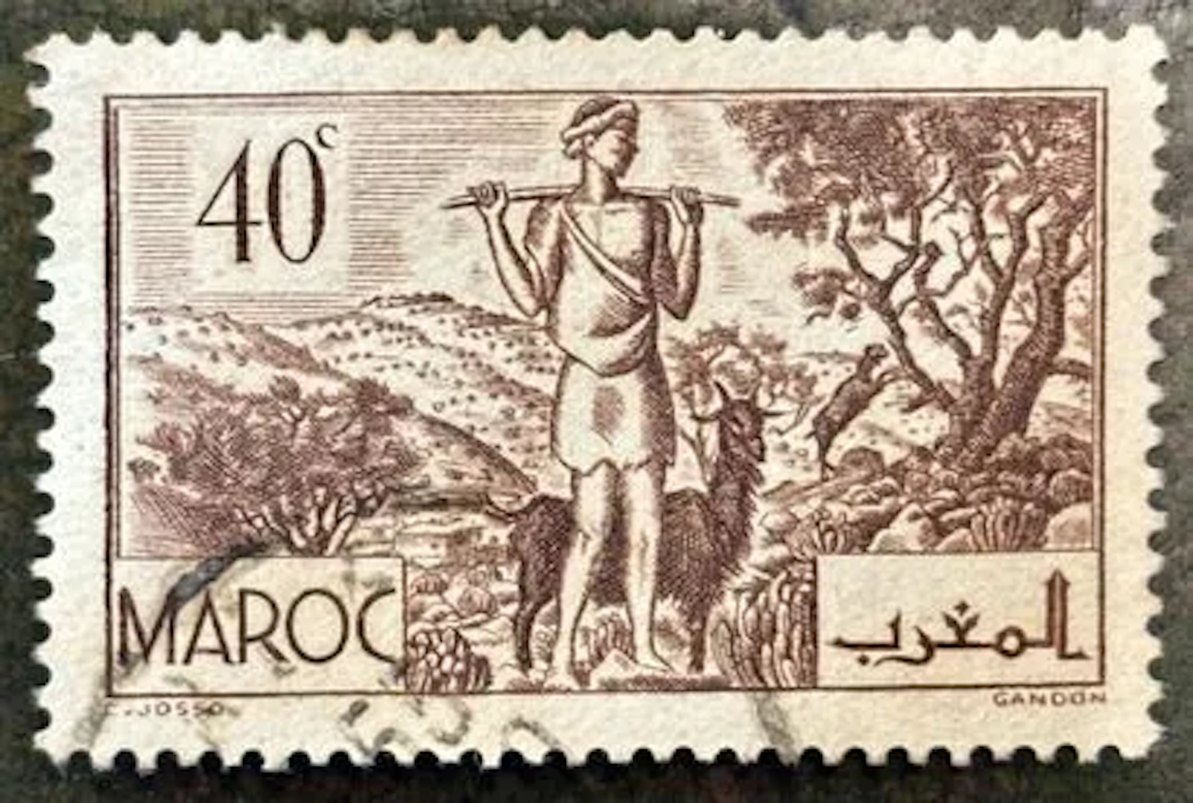 MOROCCO — Shepherd — 40 centimes - Lot 183