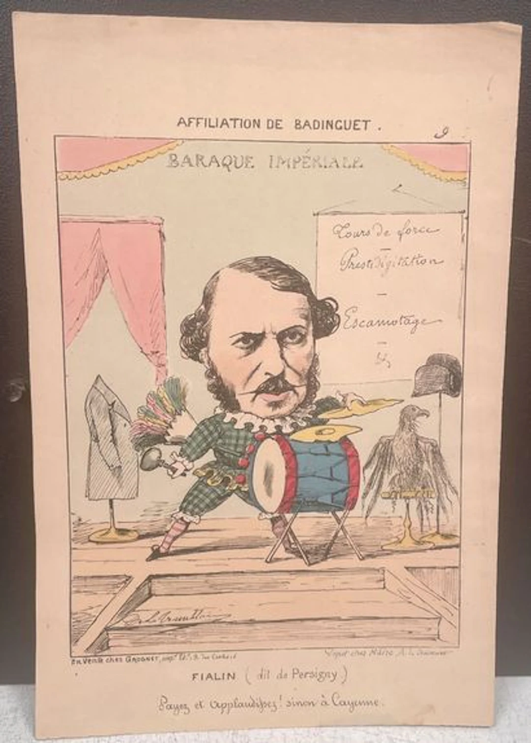 BADINGUET’S ELECTORAL REGISTRATION, No. 9 — FIALIN - Lot 54