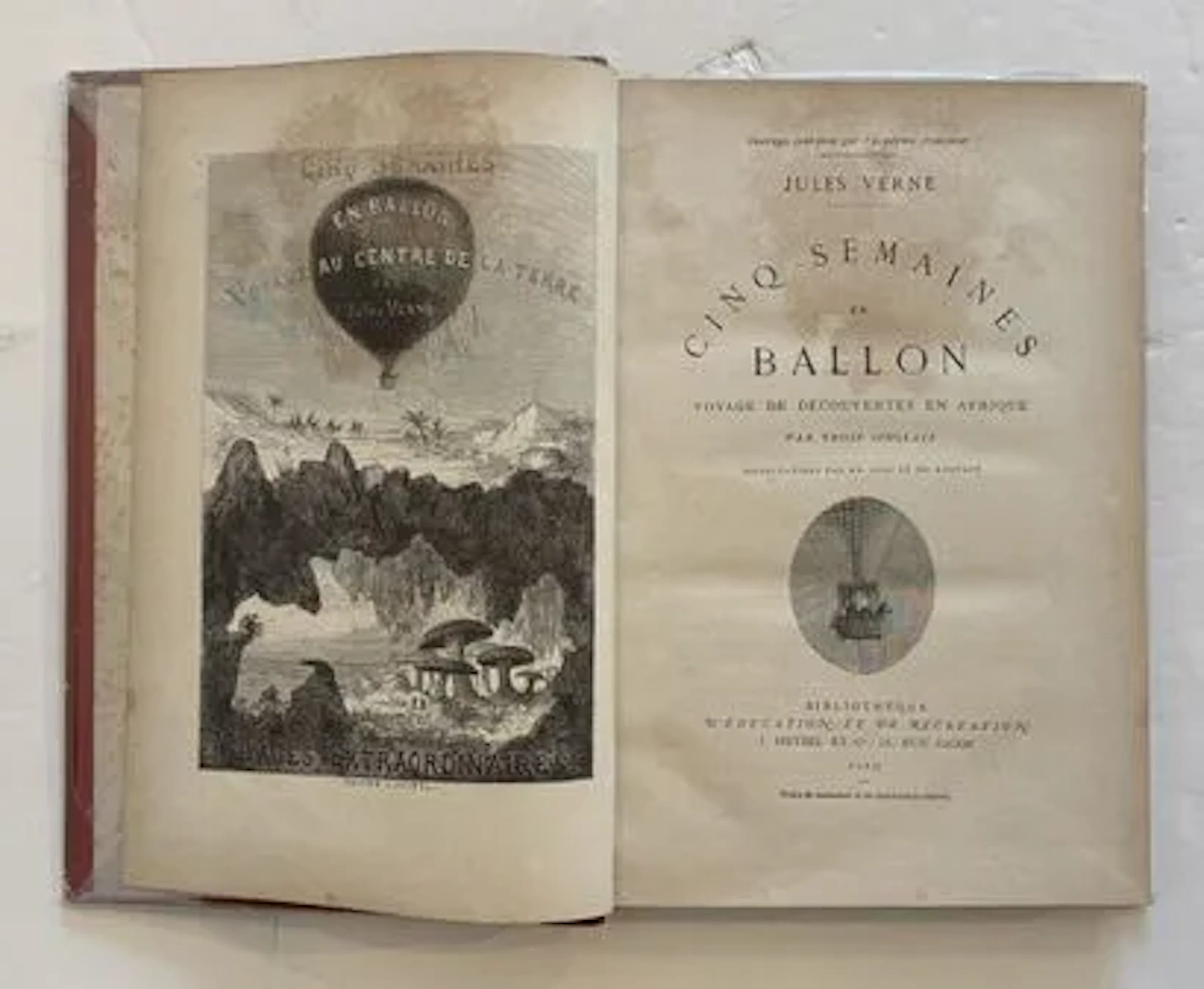 JULES VERNE. FIVE WEEKS IN A BALLOON - Lot 349