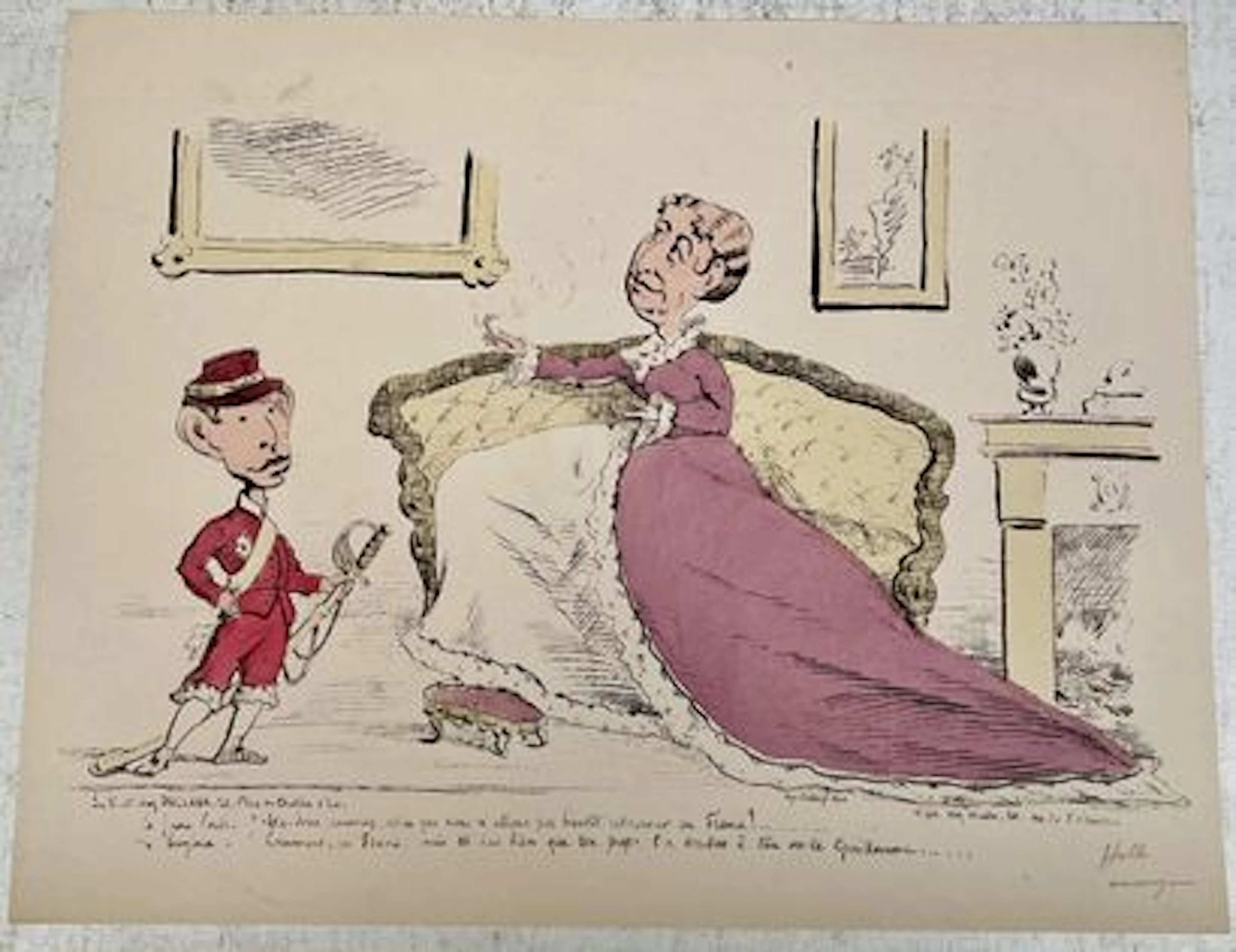 “LE PAPA FRITZ” / SCENE WITH EMPRESS AUGUSTA - Lot 11