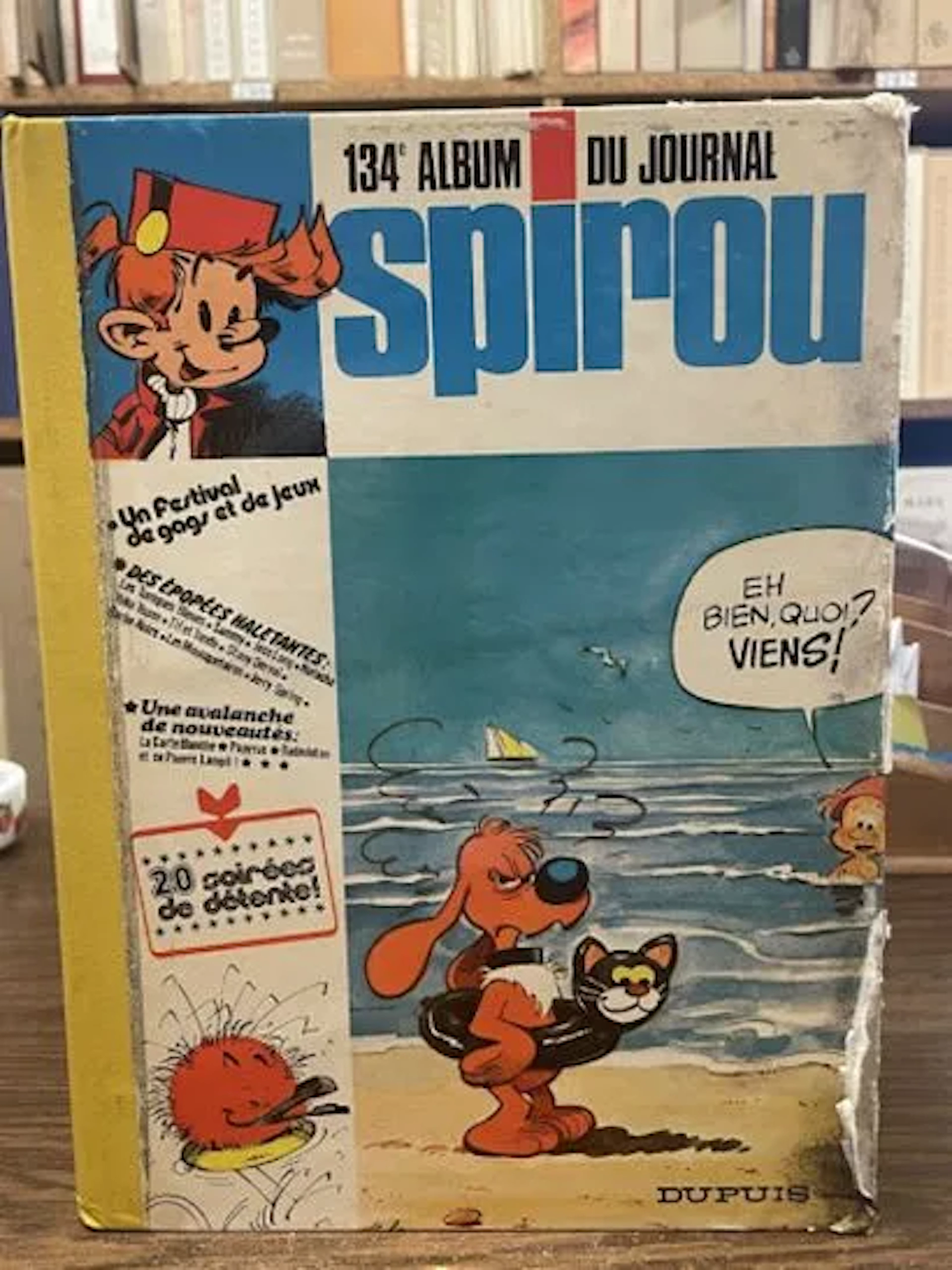 Spirou Album No. 134 - Dupuis Publisher's Binding - 1975 (Ye - Lot 272