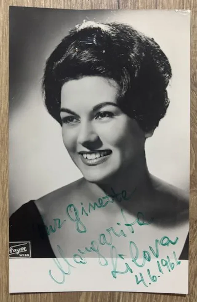 LILOVA (Margarita) (1935–2012). Bulgarian opera singer, mezz - Lot 260