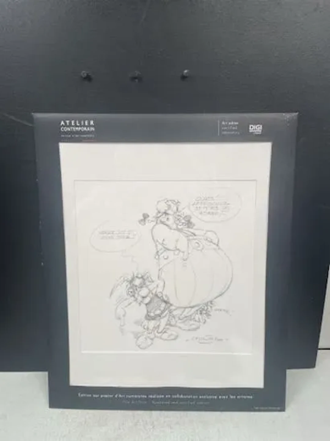 ASTÉRIX (Albert Uderzo) - Estampe d'art en Digigraphie : Cra - Lot 48