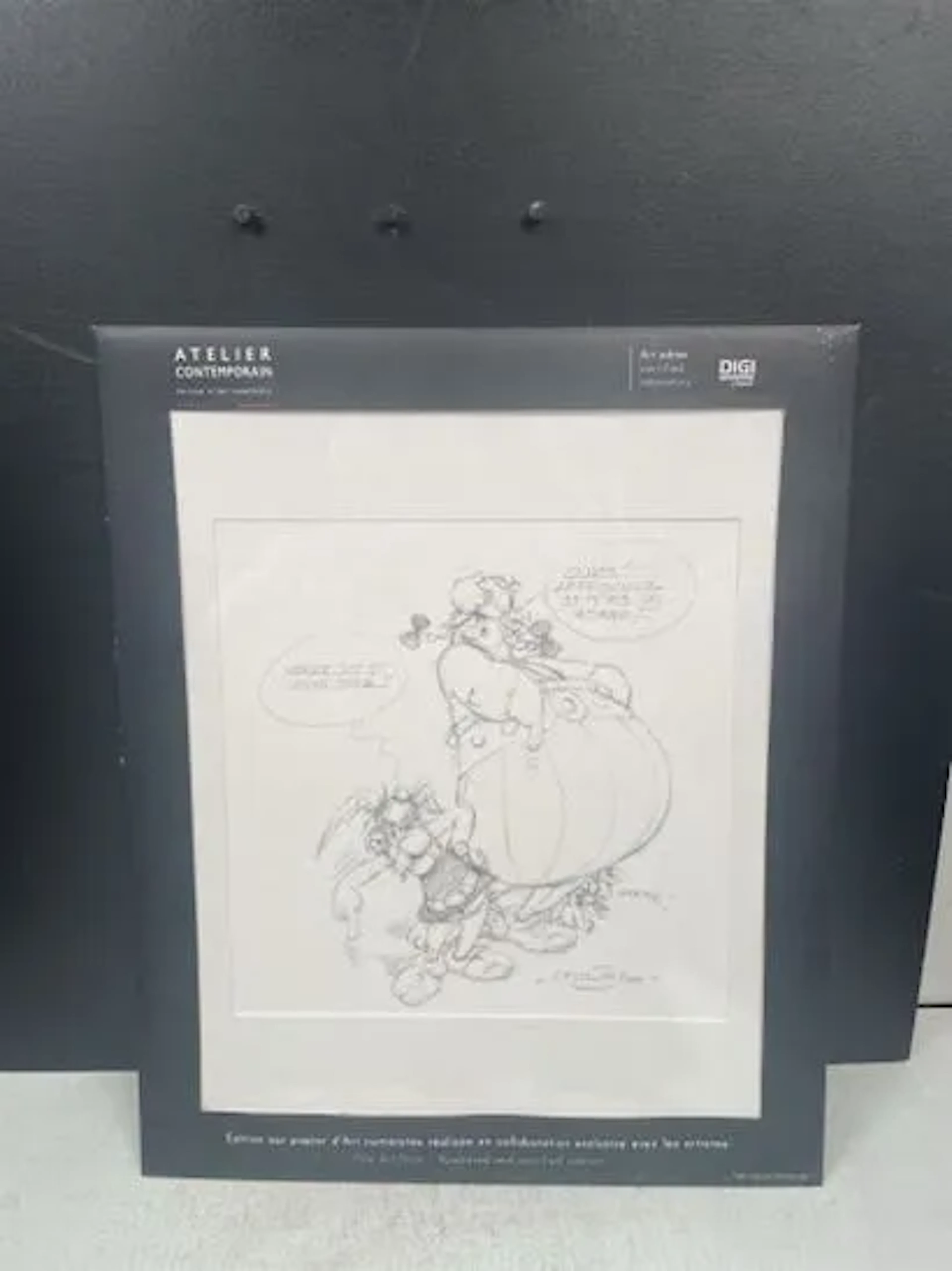 ASTÉRIX (Albert Uderzo) - Estampe d'art en Digigraphie : Cra - Lot 48