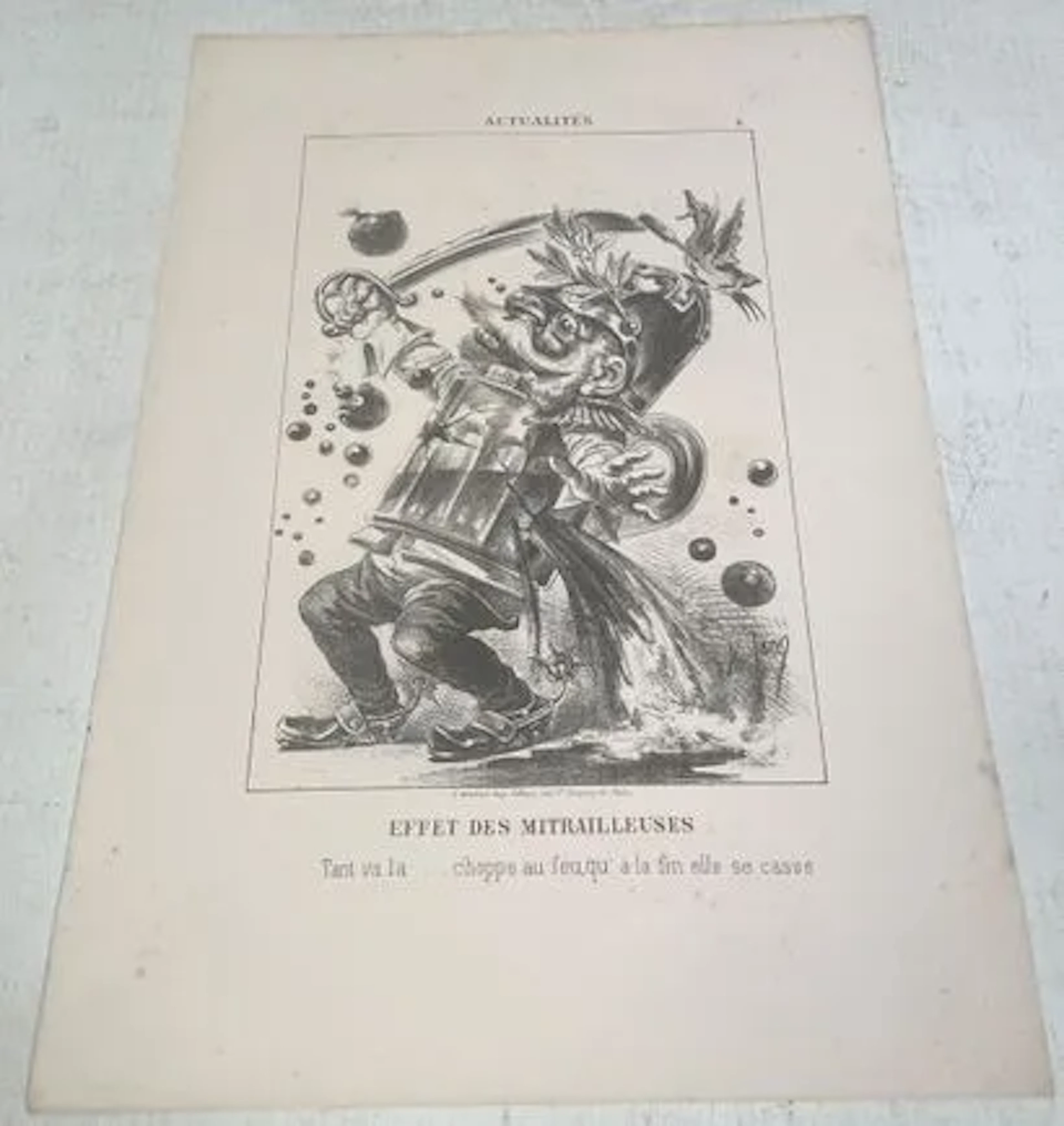 EFFET DES MITRAILLEUSES - Lot 102
