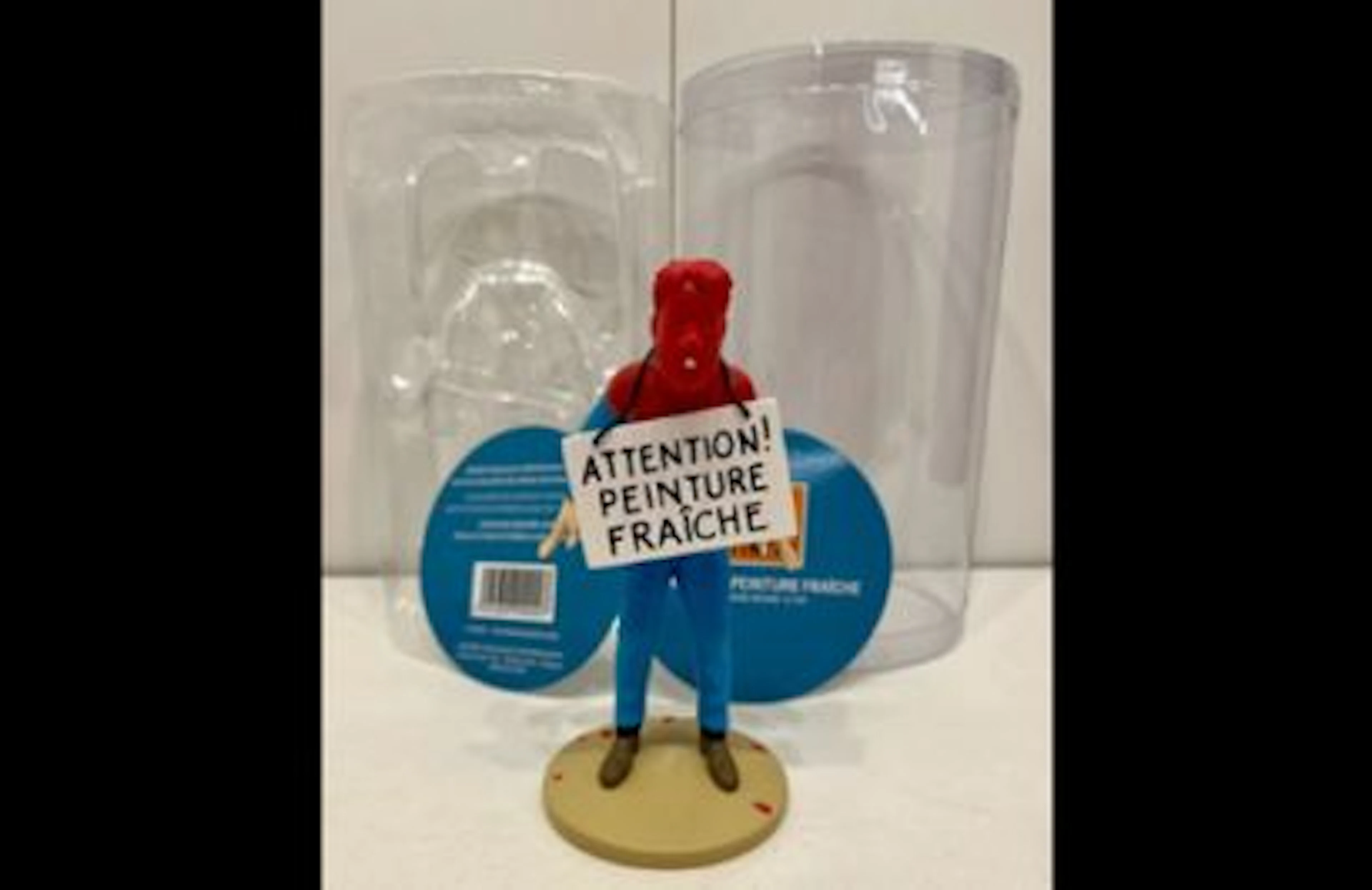 Figurine Capitaine Haddock repeint Objectif Lune 12 cm - Lot 143