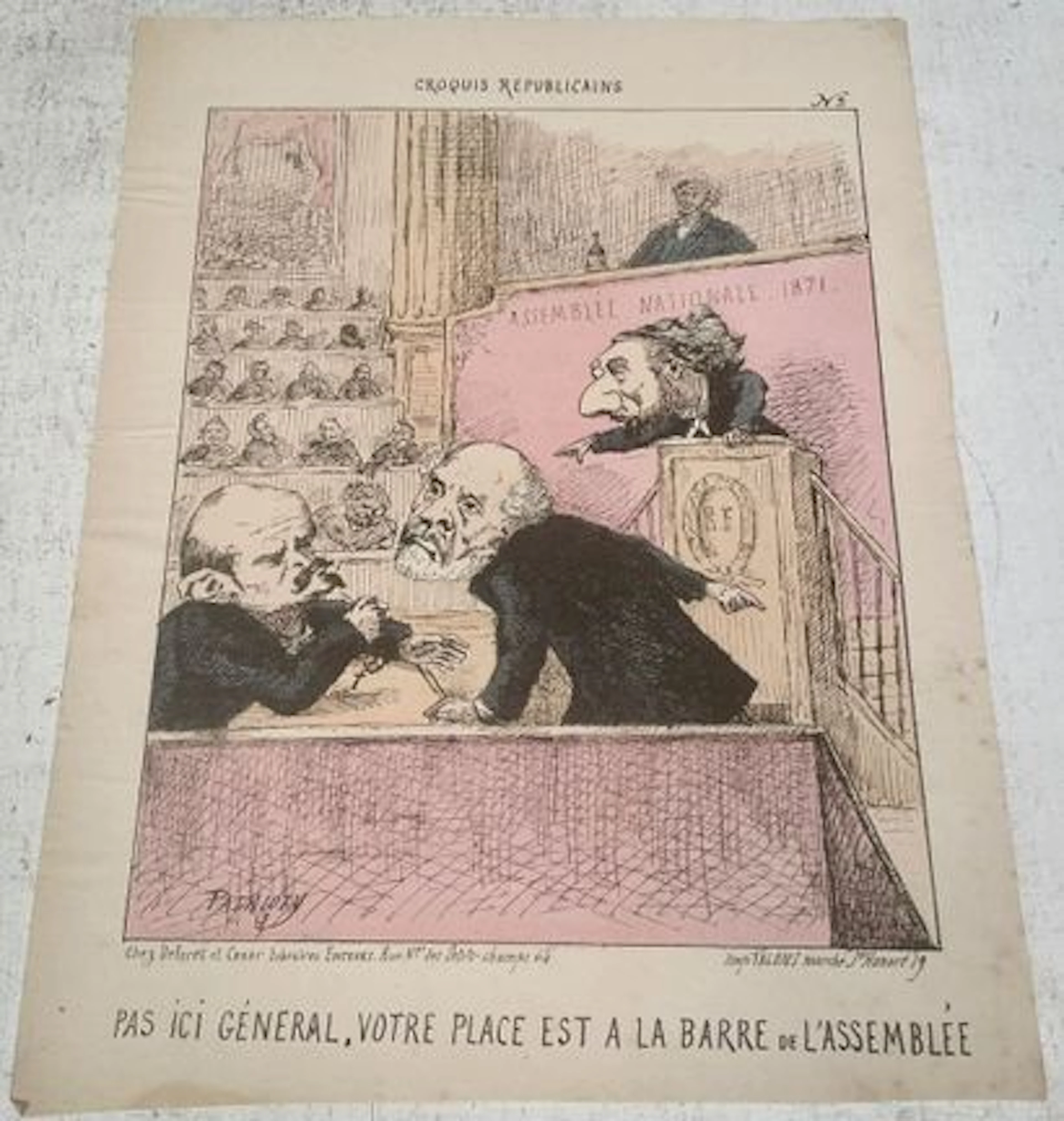 PATRIOTY. Republican Sketches. No. 3. Not here, General; you - Lot 257