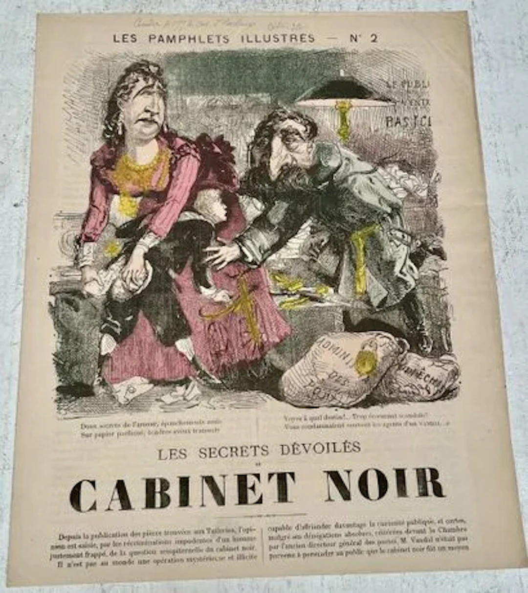 LES PAMPHLETS ILLUSTRÉS — « LES SECRETS DÉVOILÉS DU CABINET - Lot 227