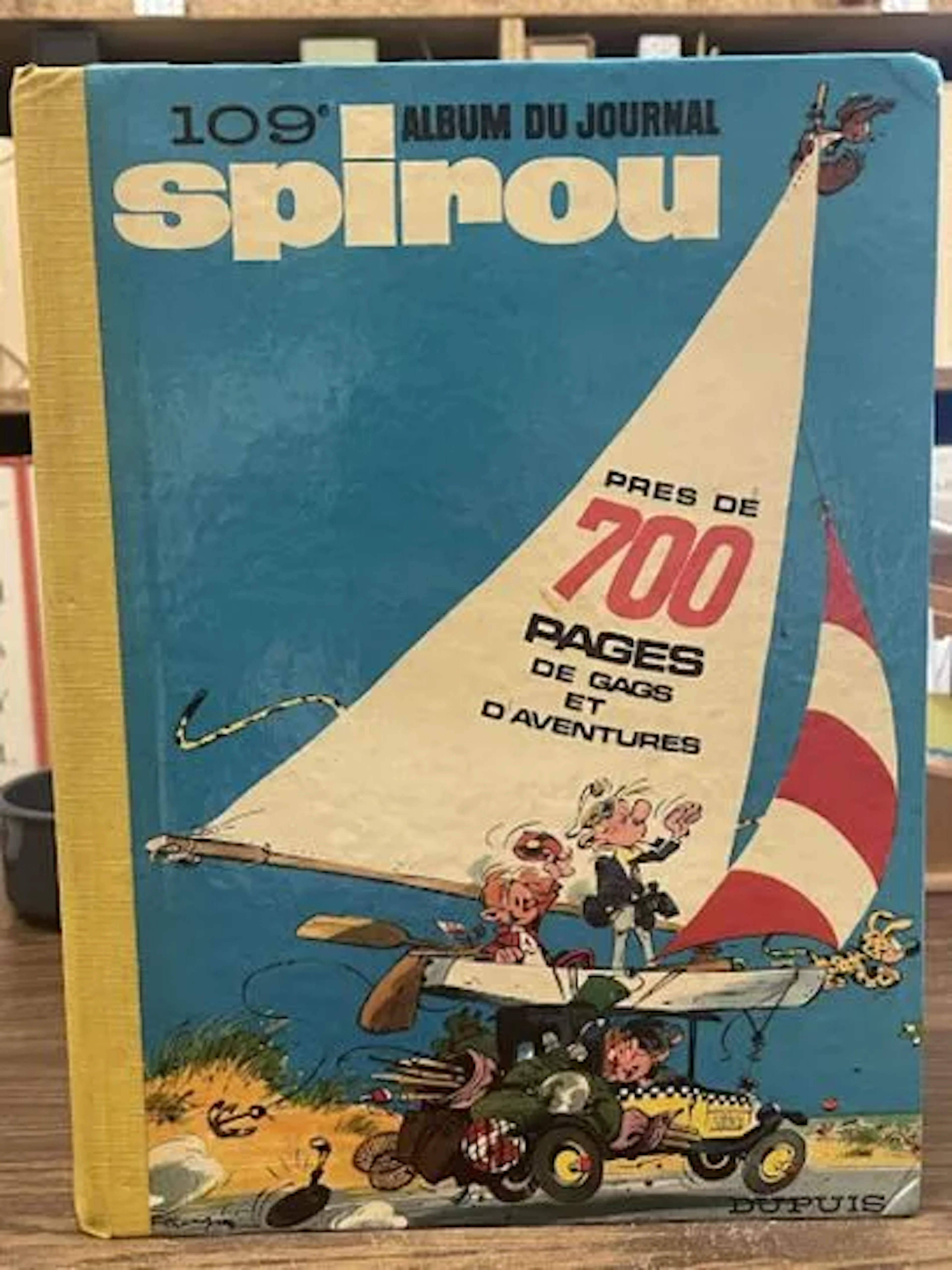 Album Spirou N° 109 - Reliure Éditeur Dupuis - 1969 (Dos Jau - Lot 140