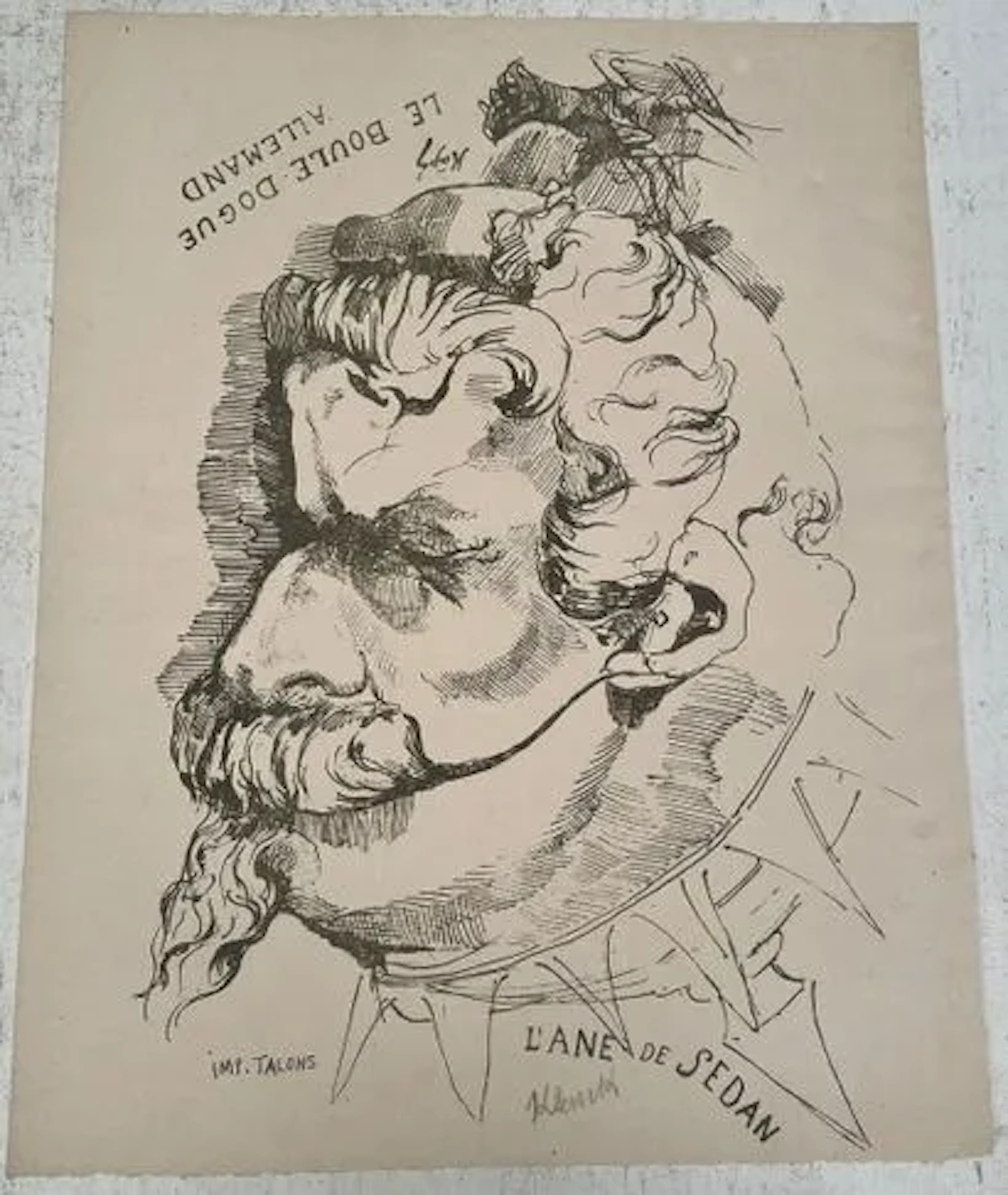 LE BOULE-DOGUE ALLEMAND / L'ÂNE DE SEDAN - Lot 193